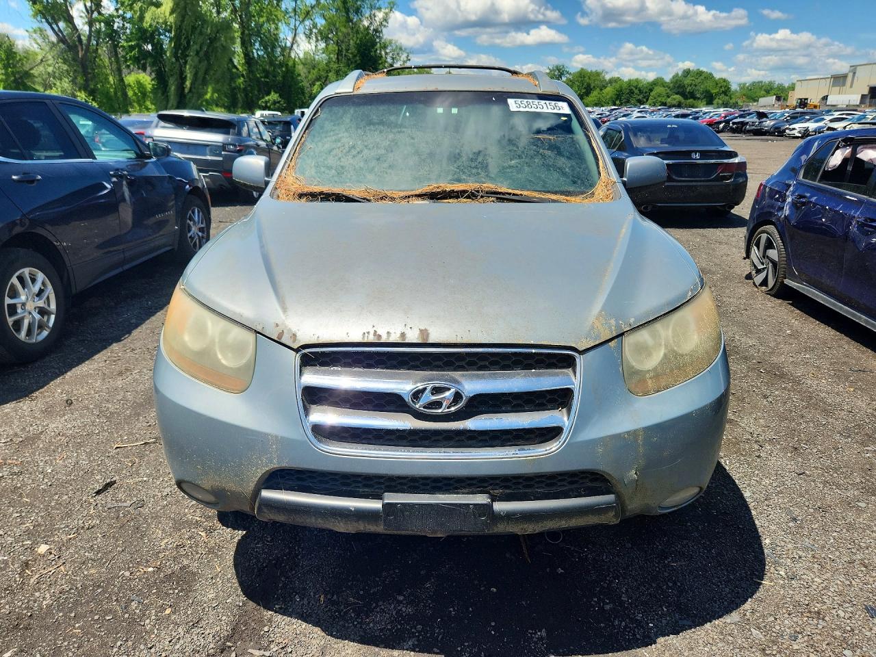 2007 Hyundai Santa Fe Se Gray vin: 5NMSH73E77H058778