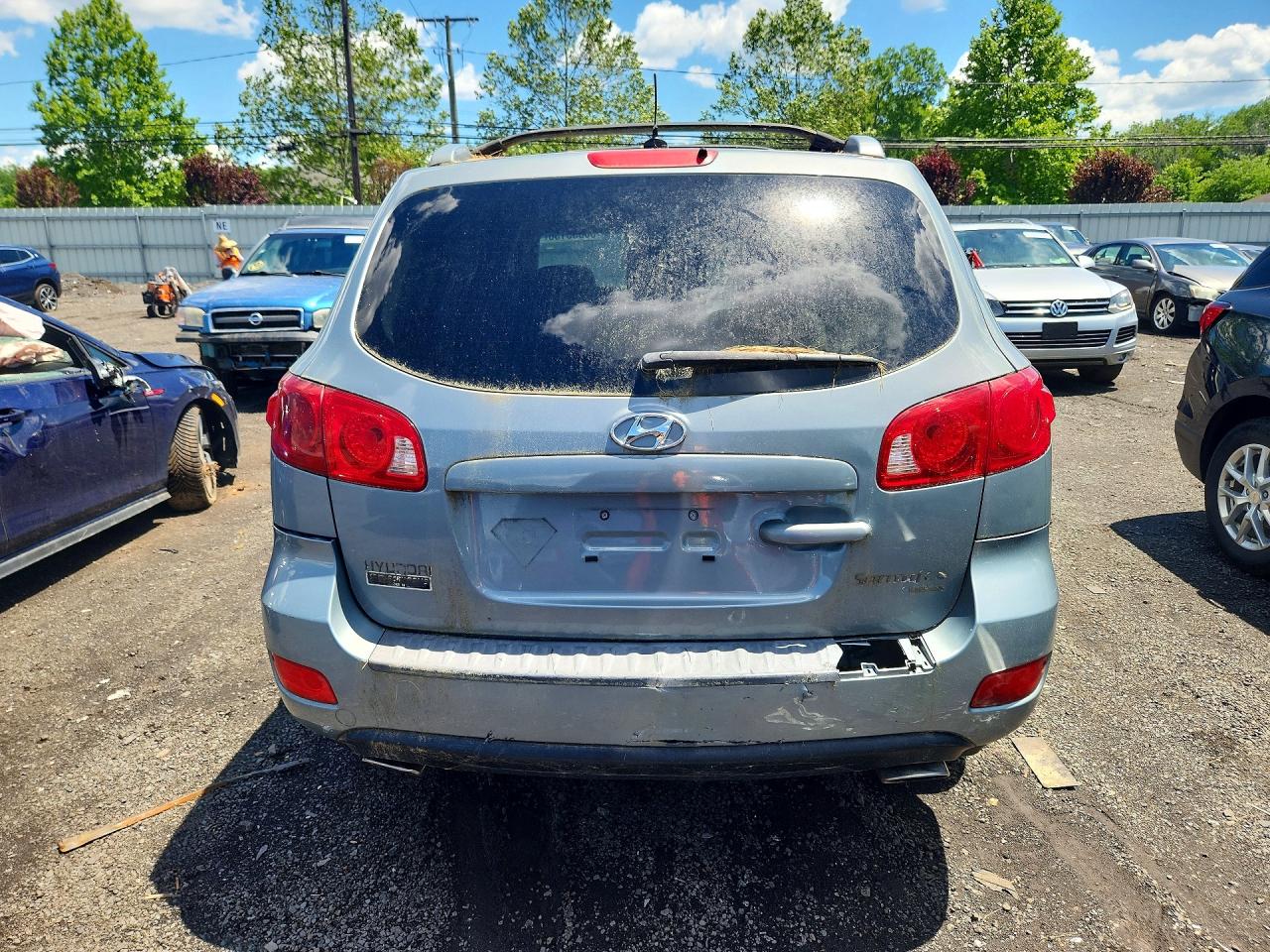 2007 Hyundai Santa Fe Se Gray vin: 5NMSH73E77H058778
