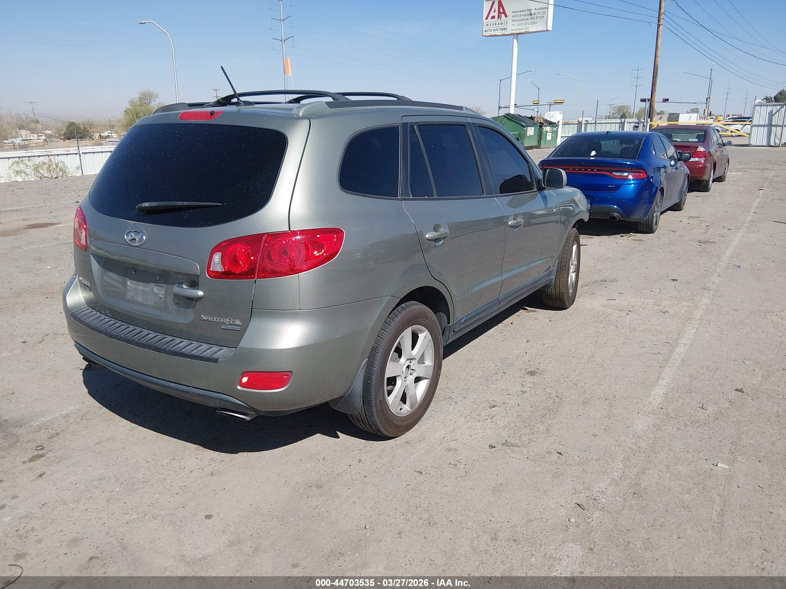 2008 Hyundai Santa Fe Limited/se Gray vin: 5NMSH73E78H145050