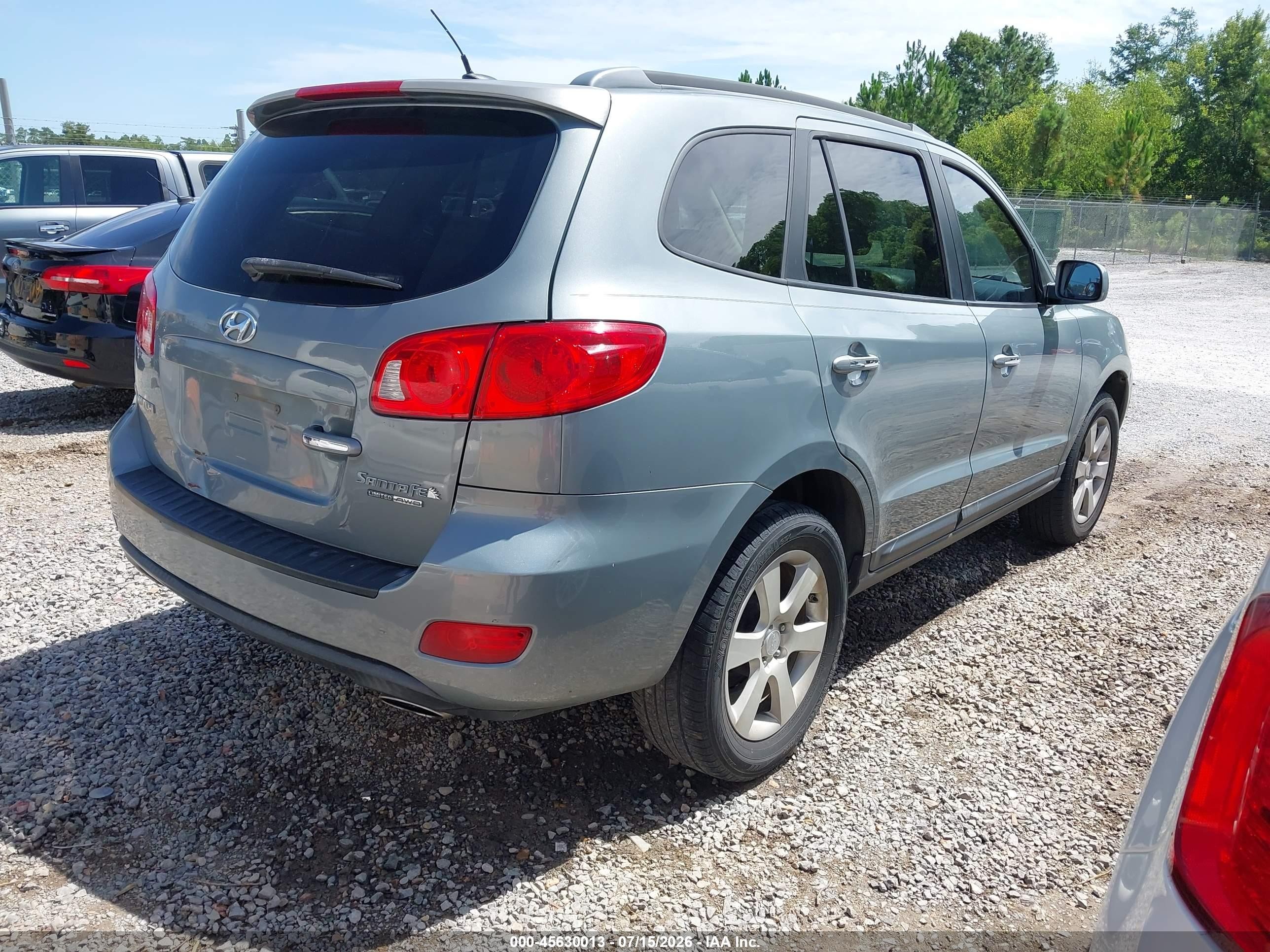 2008 Hyundai Santa Fe Limited/se Синий vin: 5NMSH73E78H158431