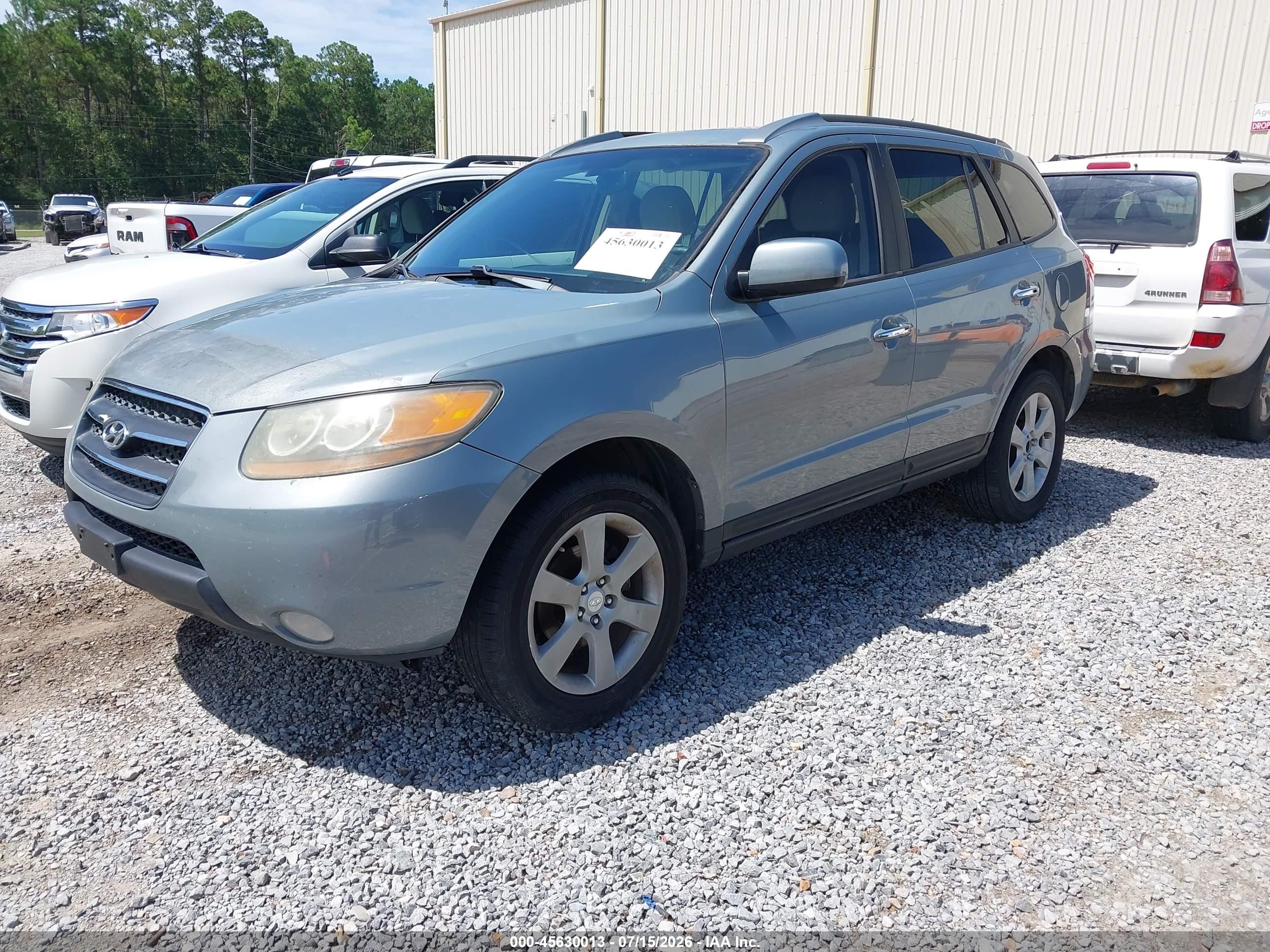 2008 Hyundai Santa Fe Limited/se Синий vin: 5NMSH73E78H158431