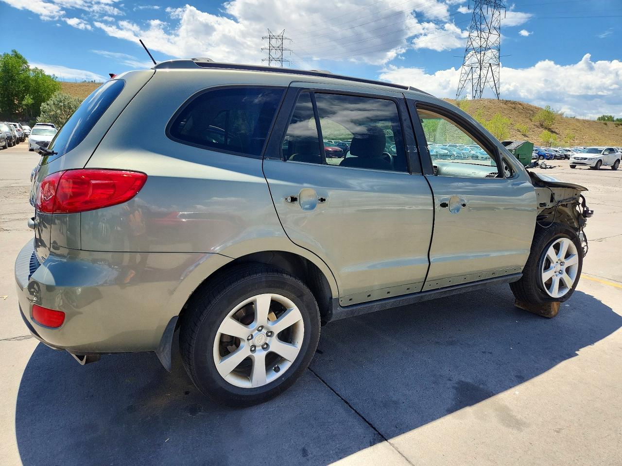 2008 Hyundai Santa Fe Se Green vin: 5NMSH73E78H167016