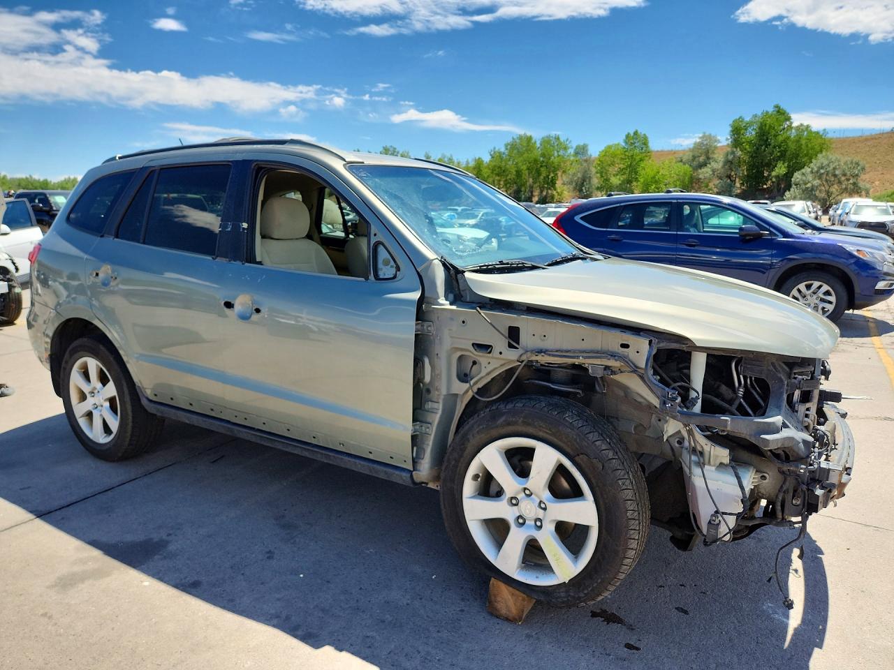 2008 Hyundai Santa Fe Se Green vin: 5NMSH73E78H167016