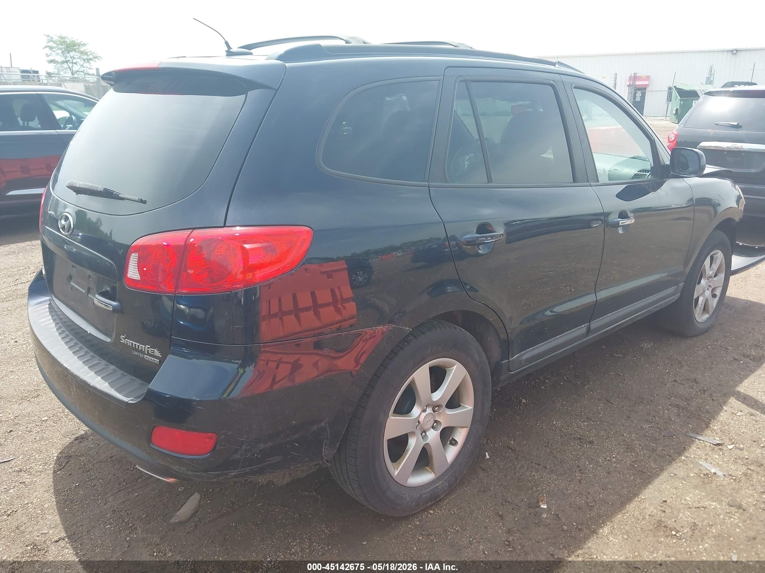 2008 Hyundai Santa Fe Limited/se Navy vin: 5NMSH73E78H173396