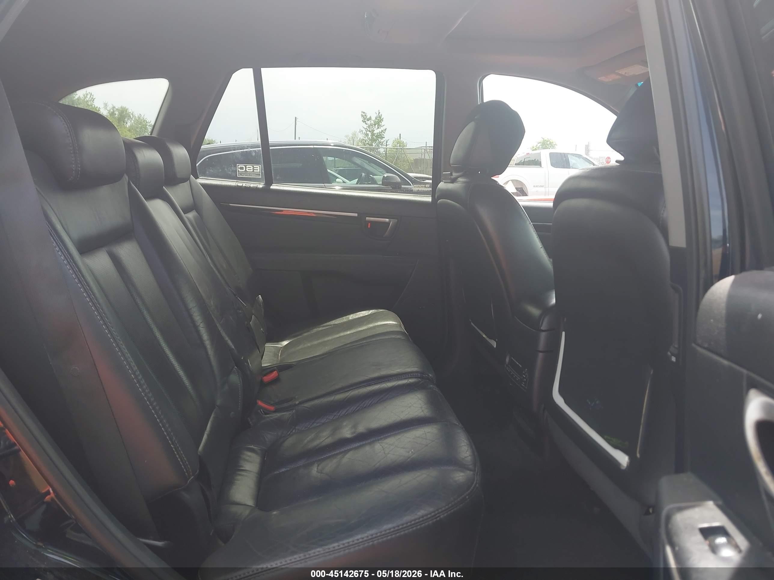 2008 Hyundai Santa Fe Limited/se Navy vin: 5NMSH73E78H173396