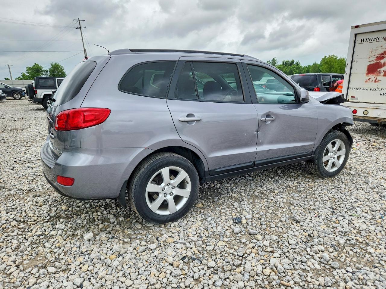 2008 Hyundai Santa Fe Se Silver vin: 5NMSH73E78H176590