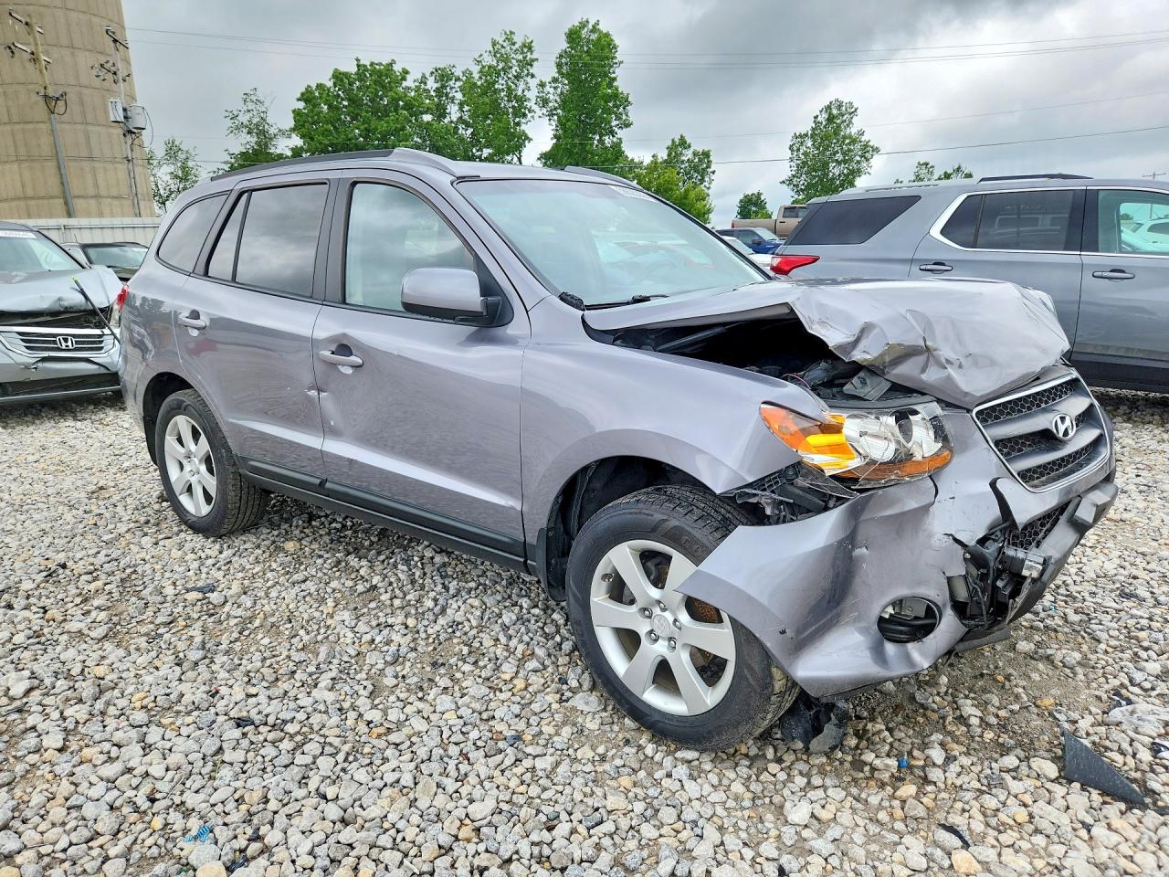 2008 Hyundai Santa Fe Se Silver vin: 5NMSH73E78H176590