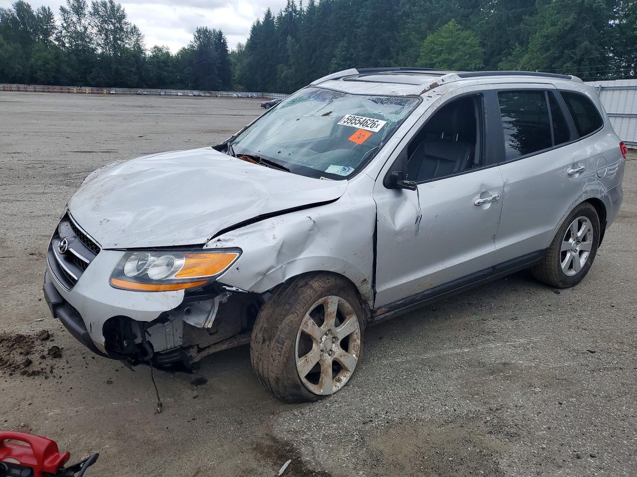 2008 Hyundai Santa Fe Se Silver vin: 5NMSH73E78H223312