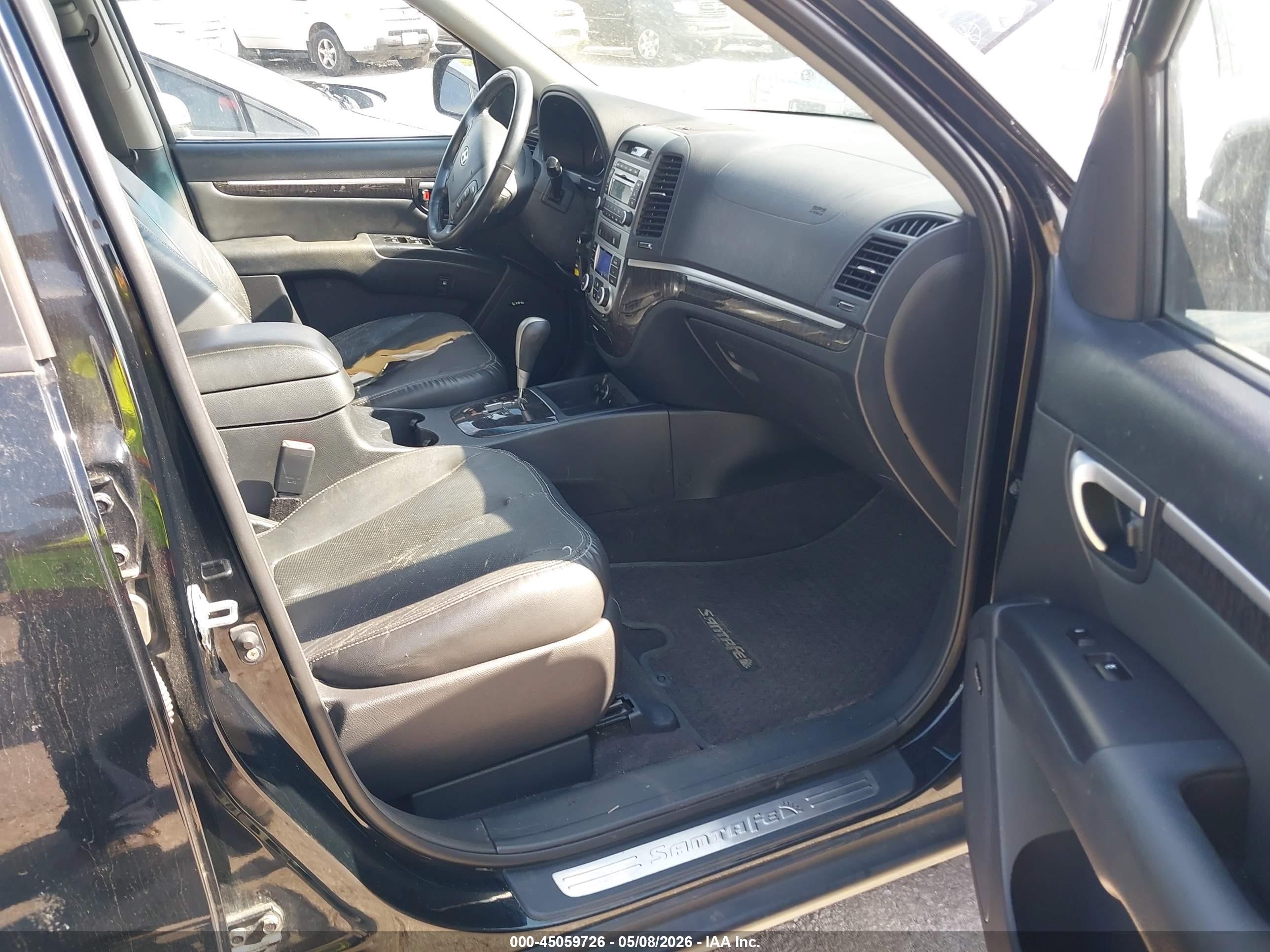 2008 Hyundai Santa Fe Limited/se Black vin: 5NMSH73E78H227182