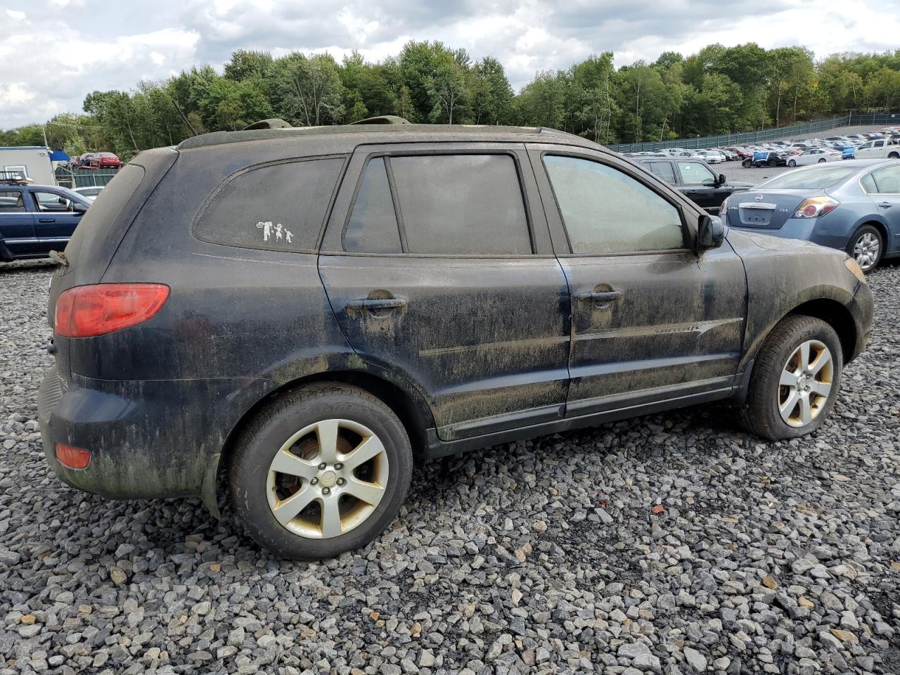 2009 Hyundai Santa Fe Se Blue vin: 5NMSH73E79H250057