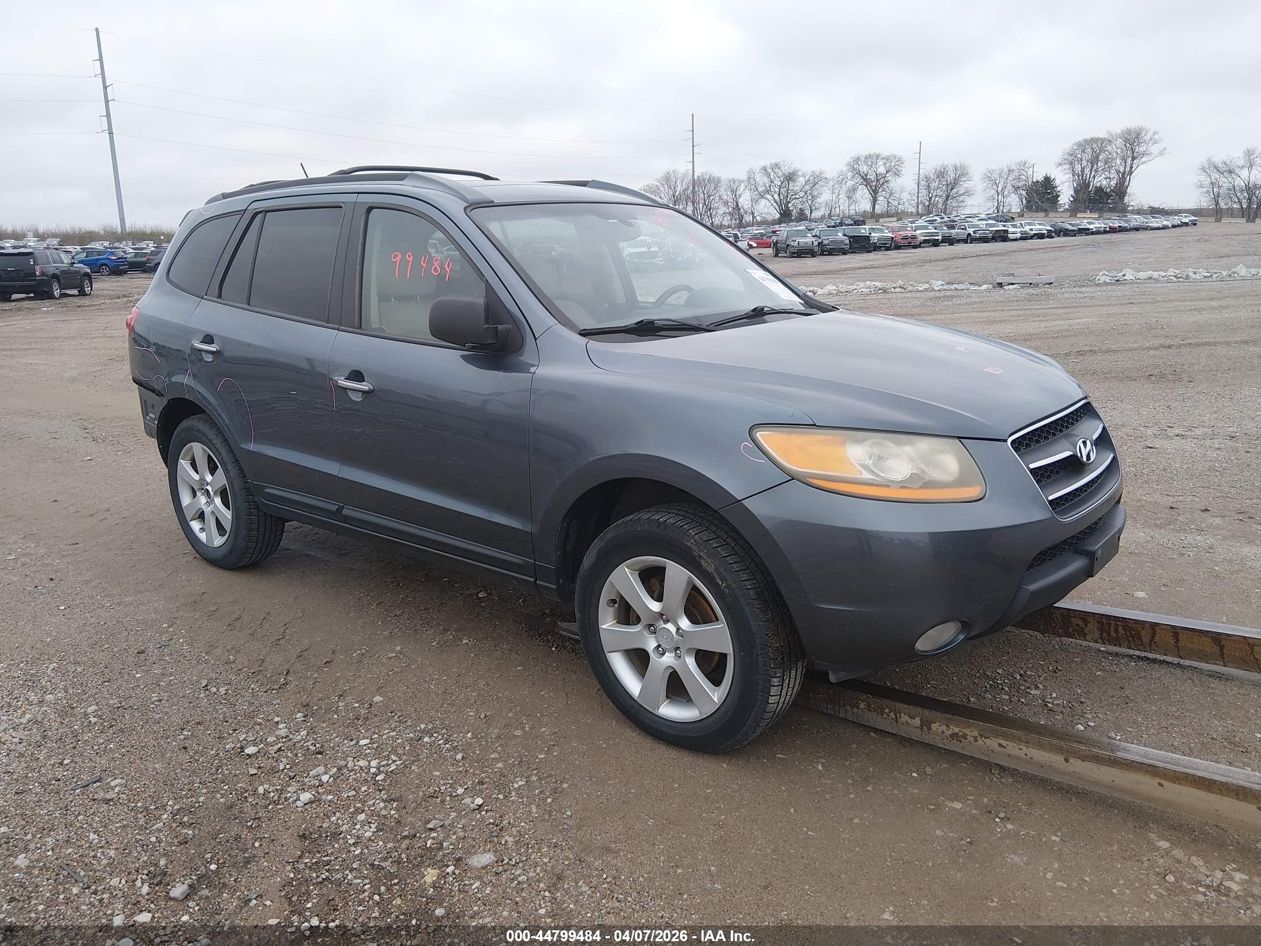 2009 Hyundai Santa Fe Limited Gray vin: 5NMSH73E79H265416