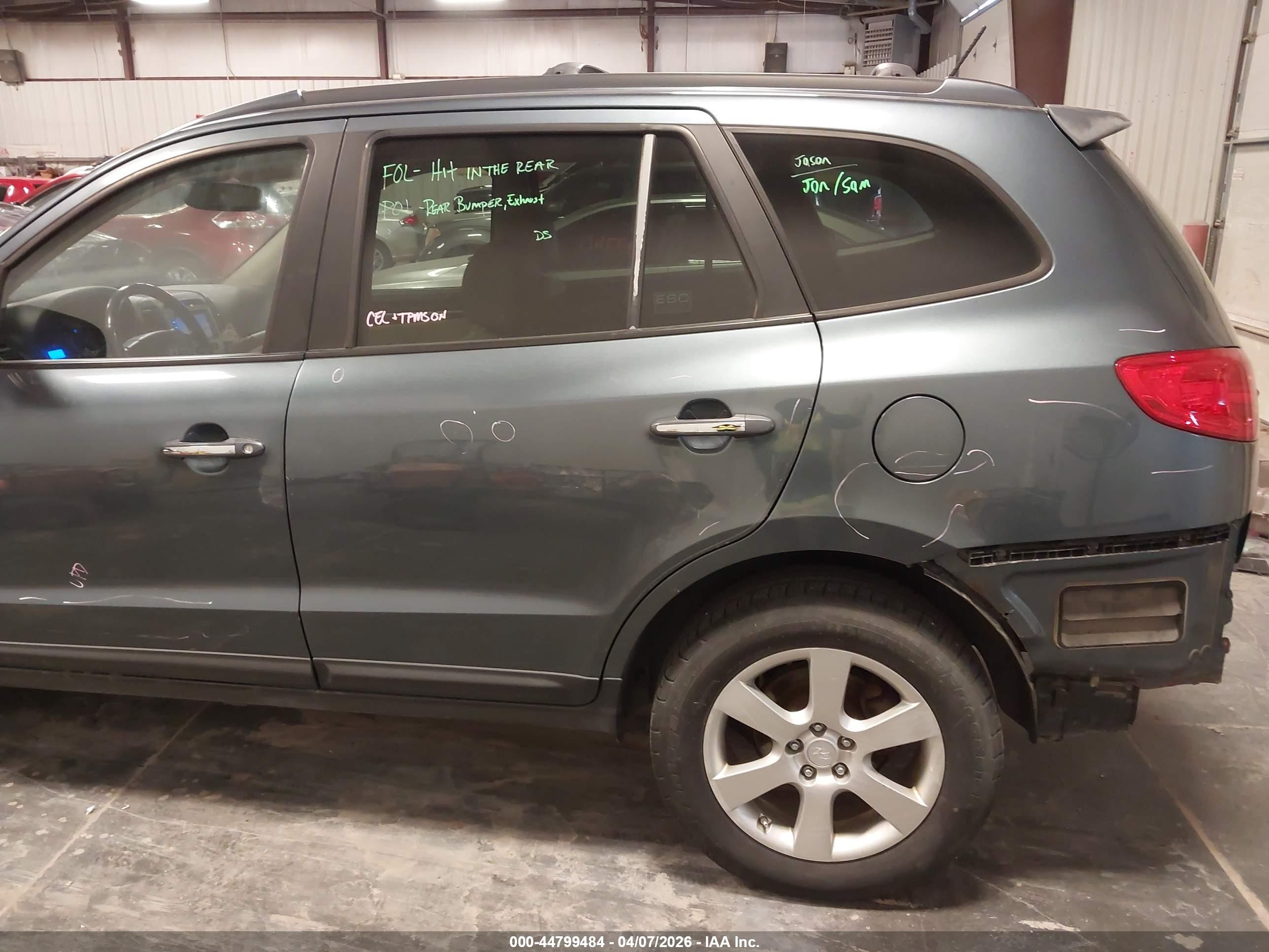 2009 Hyundai Santa Fe Limited Gray vin: 5NMSH73E79H265416