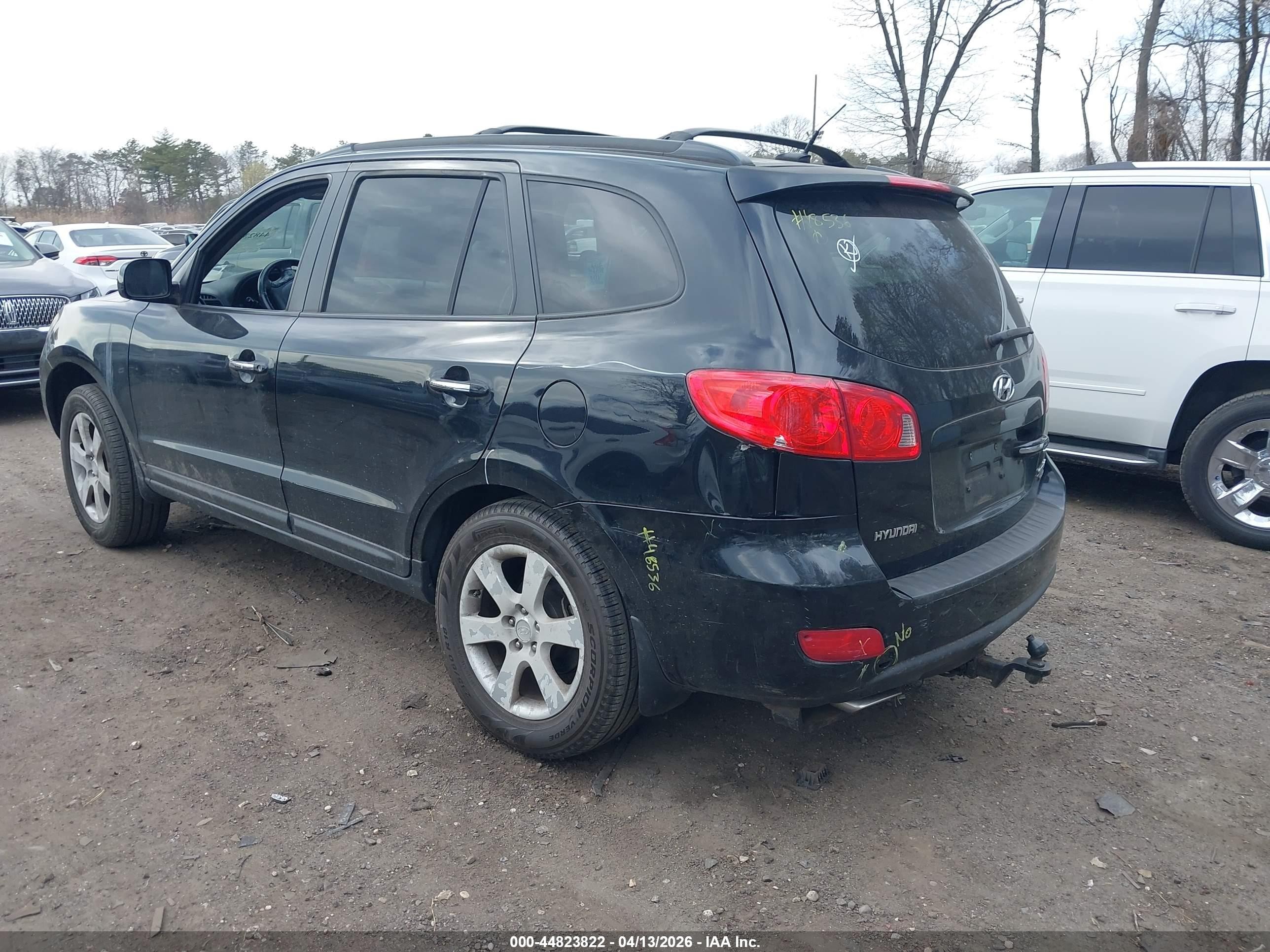 2009 Hyundai Santa Fe Limited Черный vin: 5NMSH73E79H279669