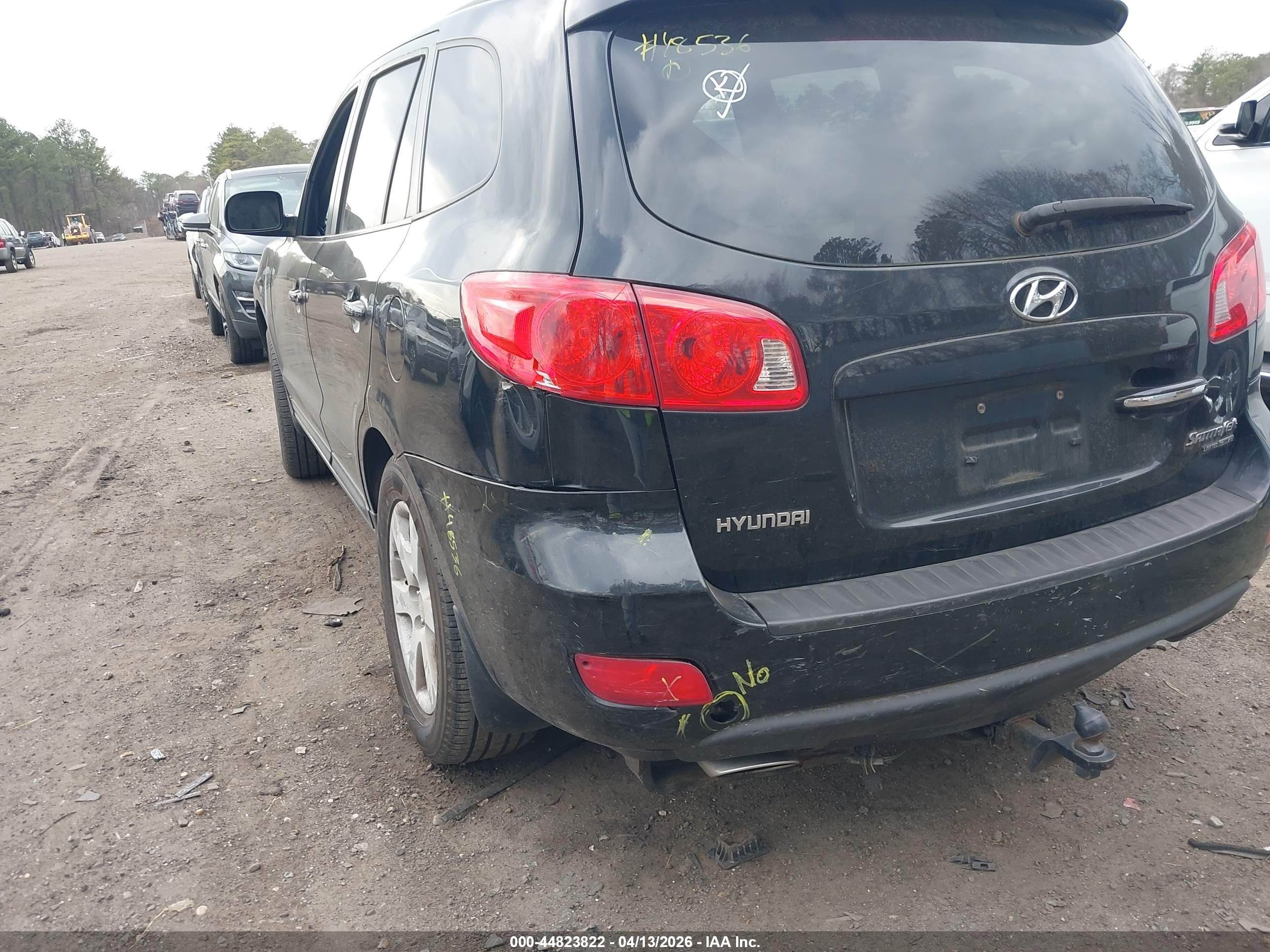 2009 Hyundai Santa Fe Limited Черный vin: 5NMSH73E79H279669