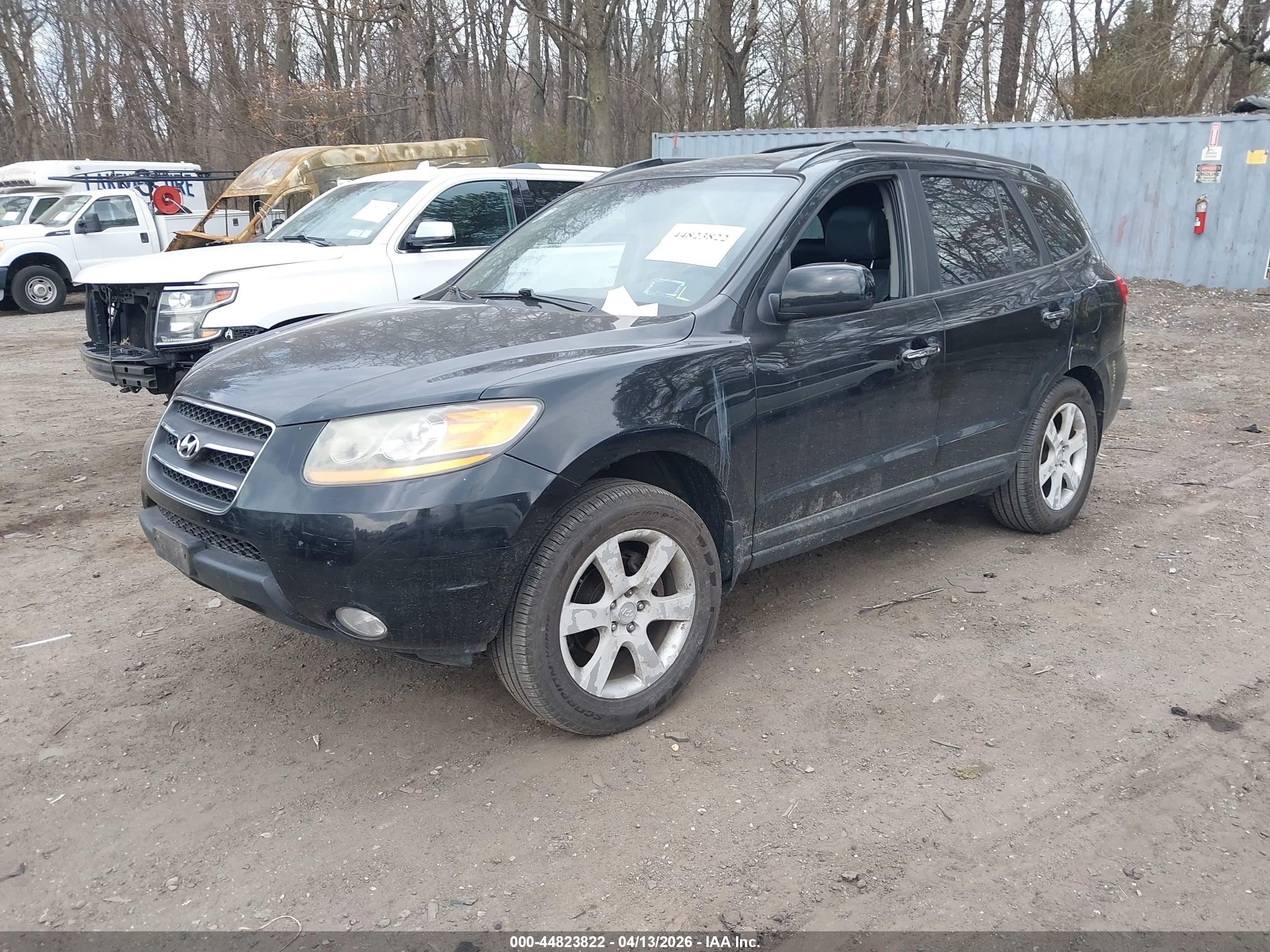 2009 Hyundai Santa Fe Limited Черный vin: 5NMSH73E79H279669