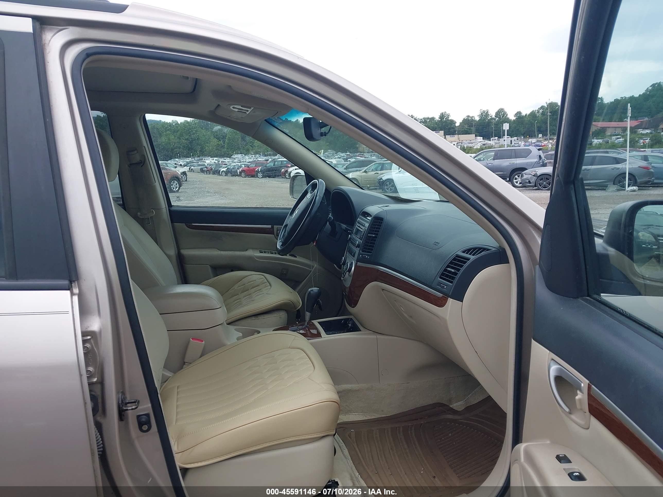 2007 Hyundai Santa Fe Limited/se Золотой vin: 5NMSH73E87H012103