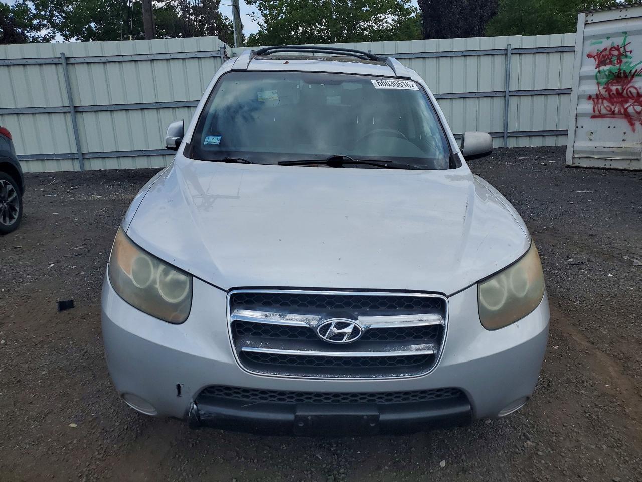 2007 Hyundai Santa Fe Se Silver vin: 5NMSH73E87H018063