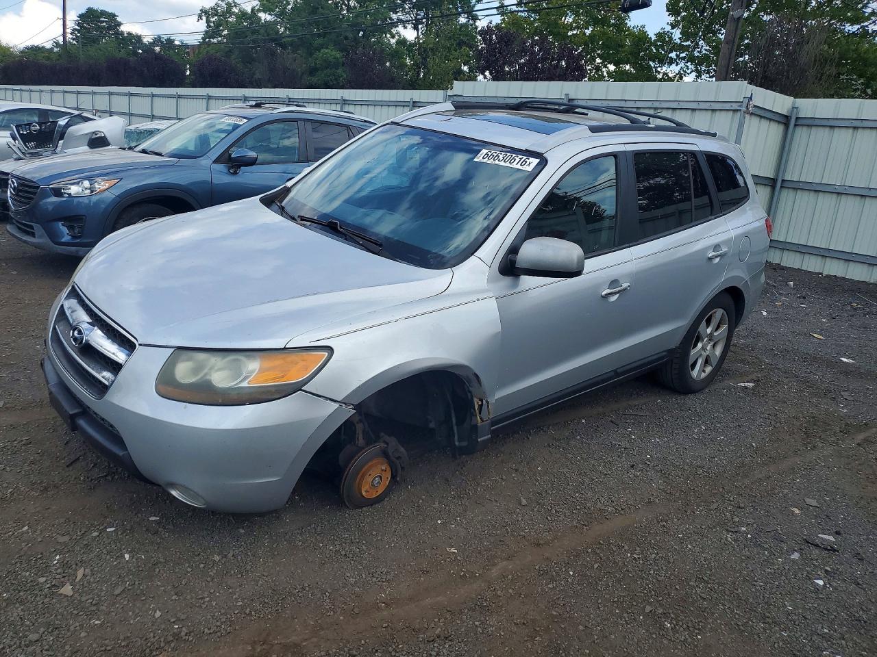 2007 Hyundai Santa Fe Se Silver vin: 5NMSH73E87H018063