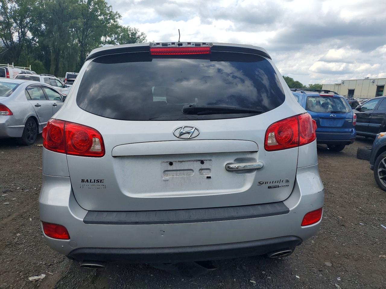 2007 Hyundai Santa Fe Se Silver vin: 5NMSH73E87H018063
