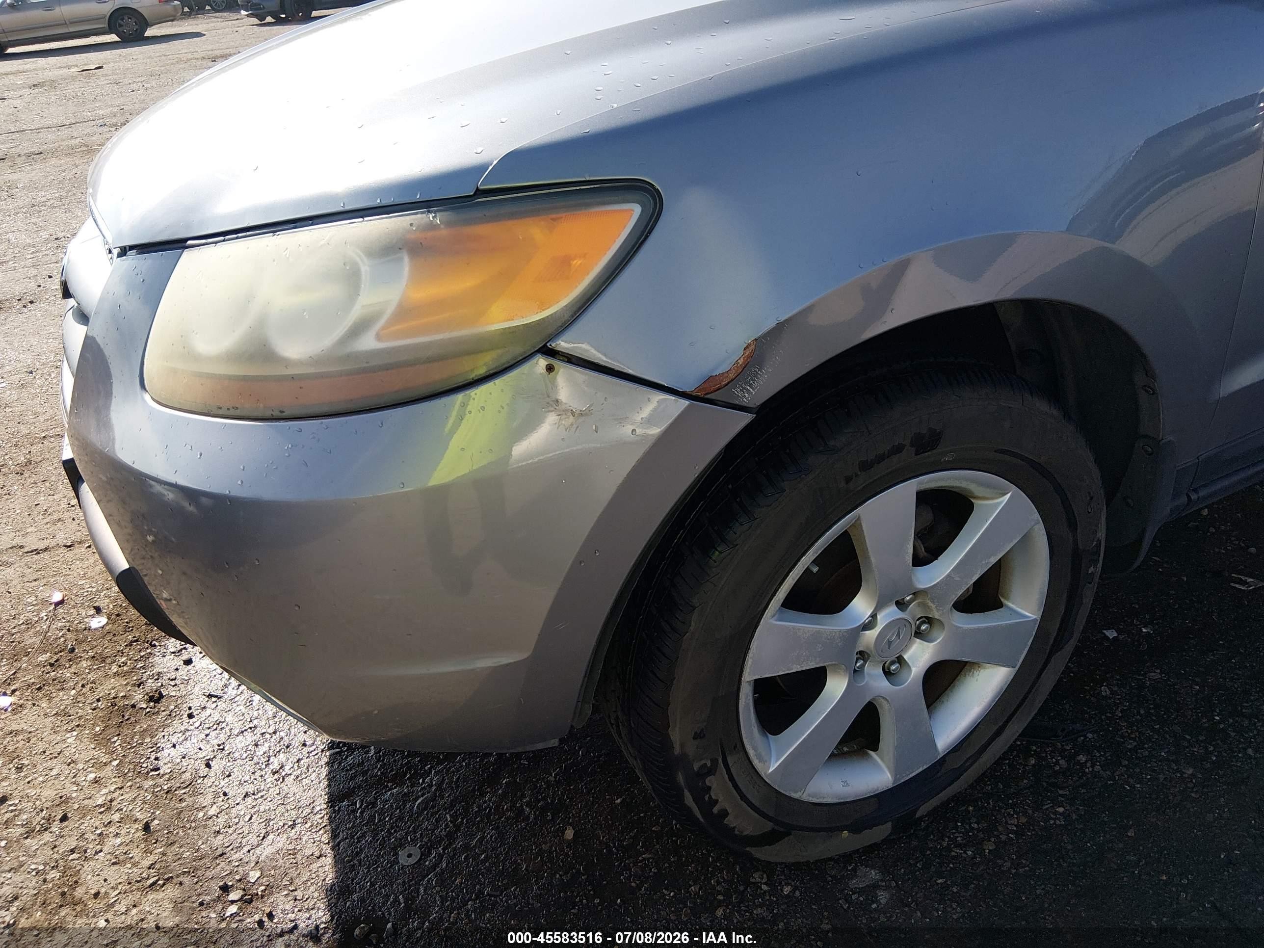 2007 Hyundai Santa Fe Limited/se Серебряный vin: 5NMSH73E87H065061