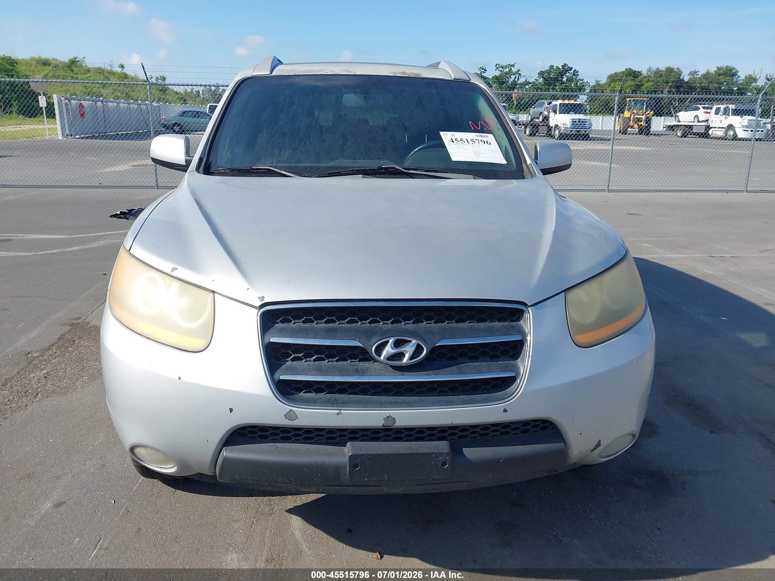 2008 Hyundai Santa Fe Limited/se Silver vin: 5NMSH73E88H185816