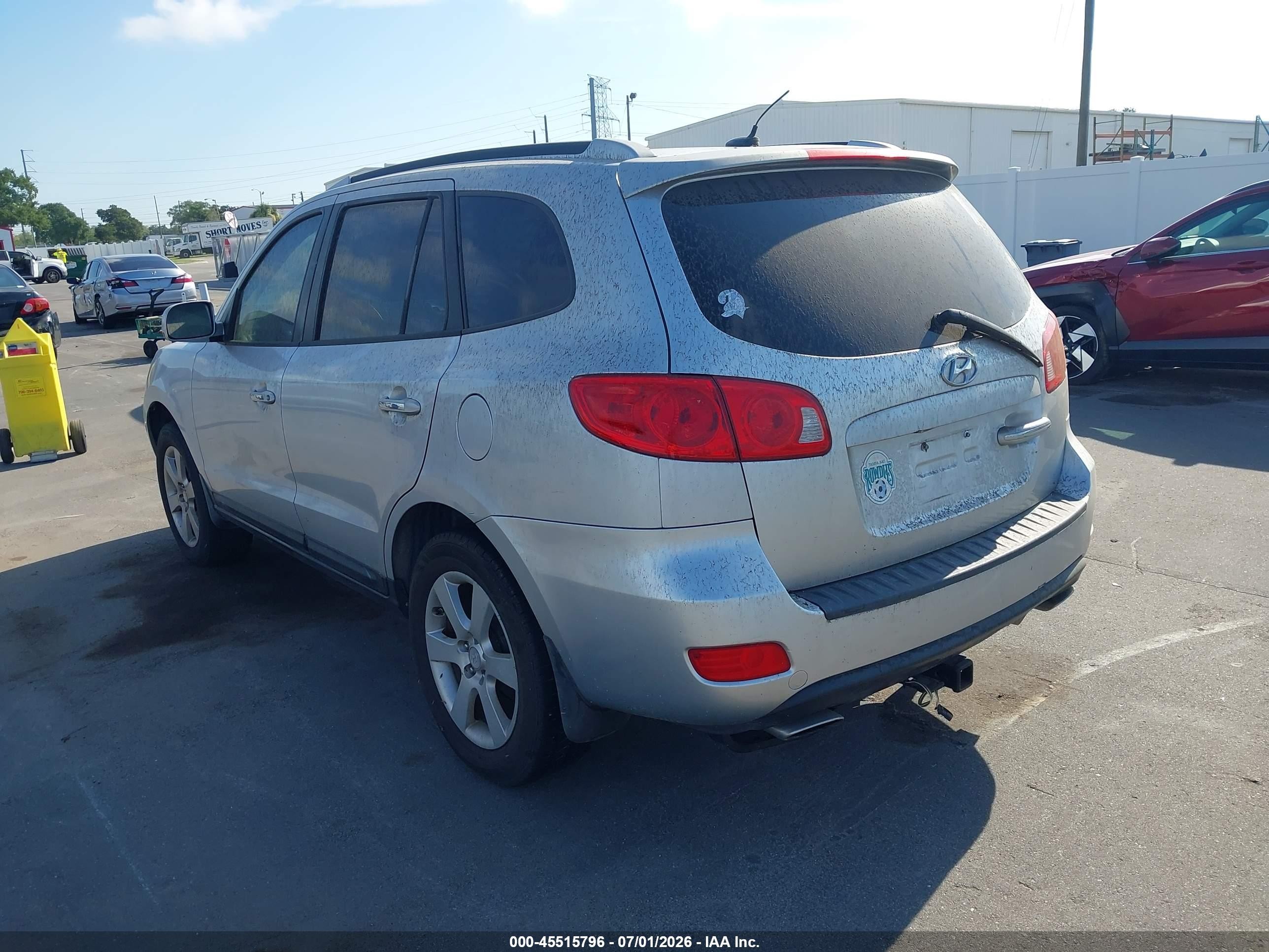 2008 Hyundai Santa Fe Limited/se Silver vin: 5NMSH73E88H185816