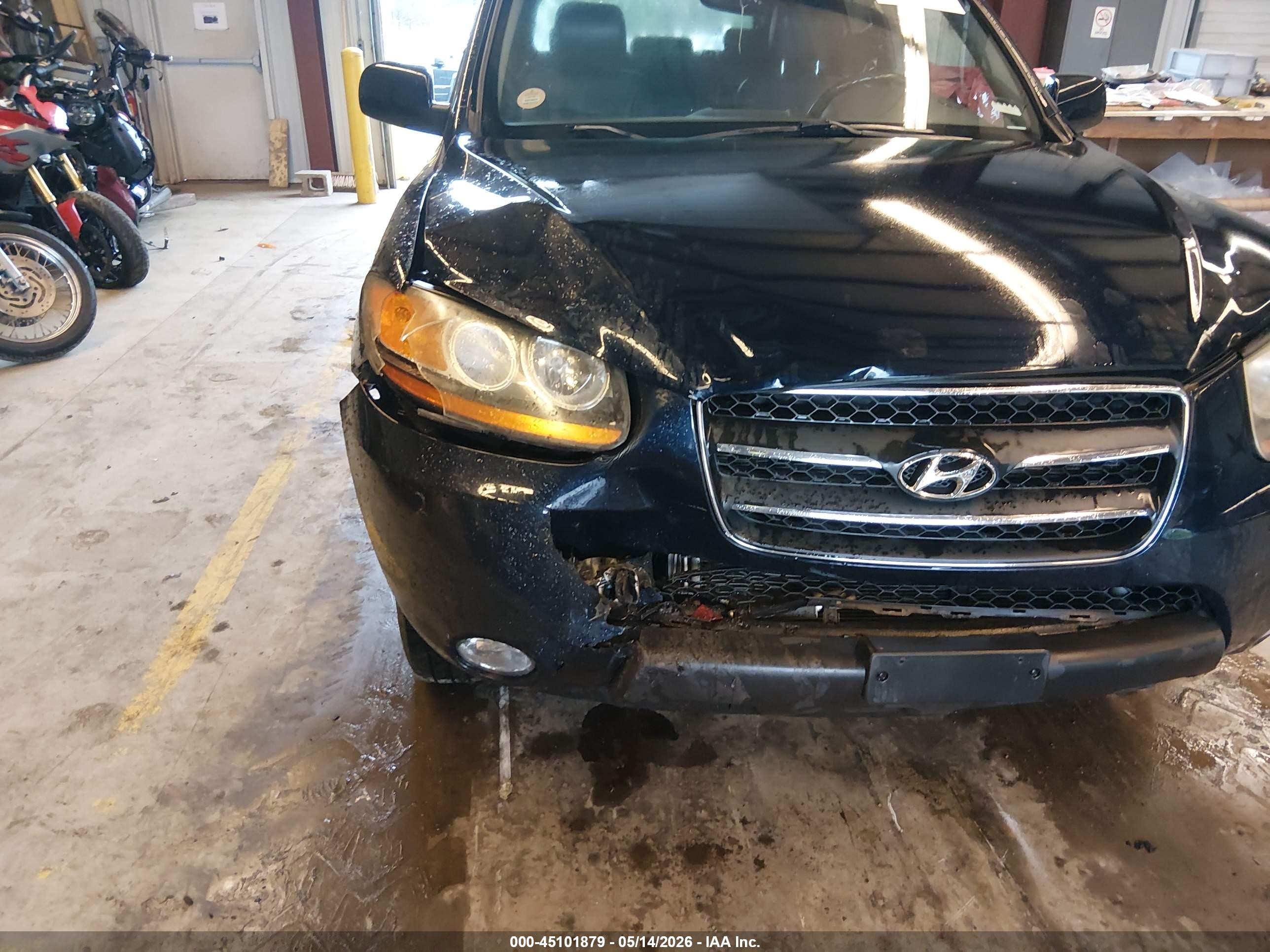 2009 Hyundai Santa Fe Limited Black vin: 5NMSH73E89H230237