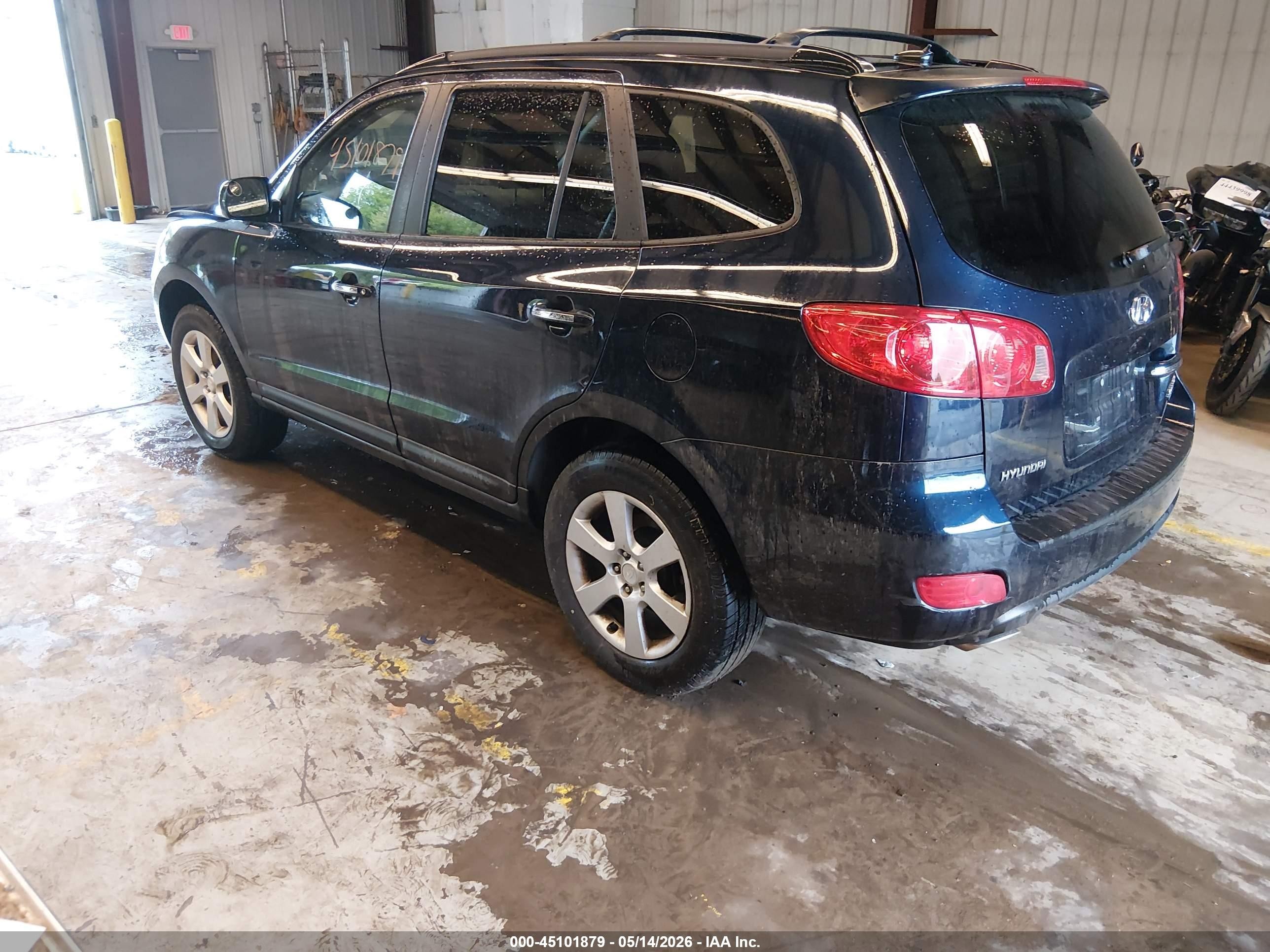 2009 Hyundai Santa Fe Limited Black vin: 5NMSH73E89H230237