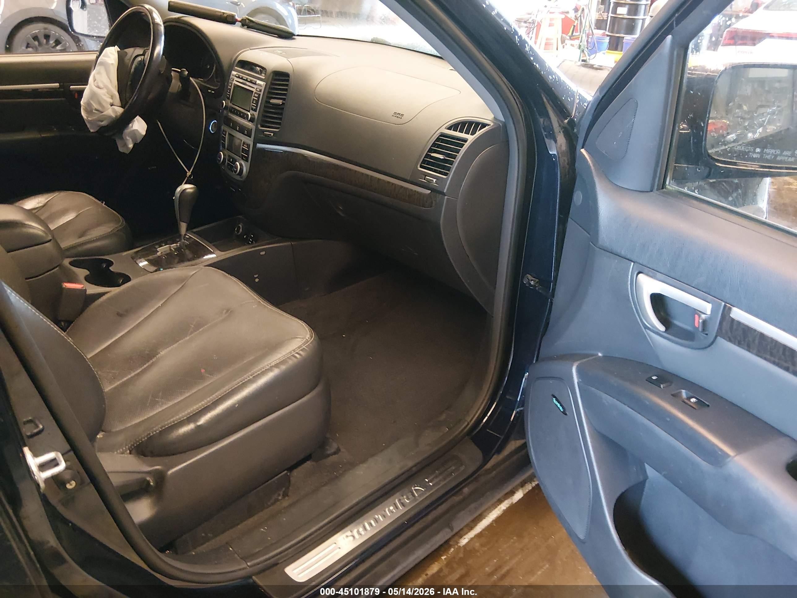 2009 Hyundai Santa Fe Limited Black vin: 5NMSH73E89H230237