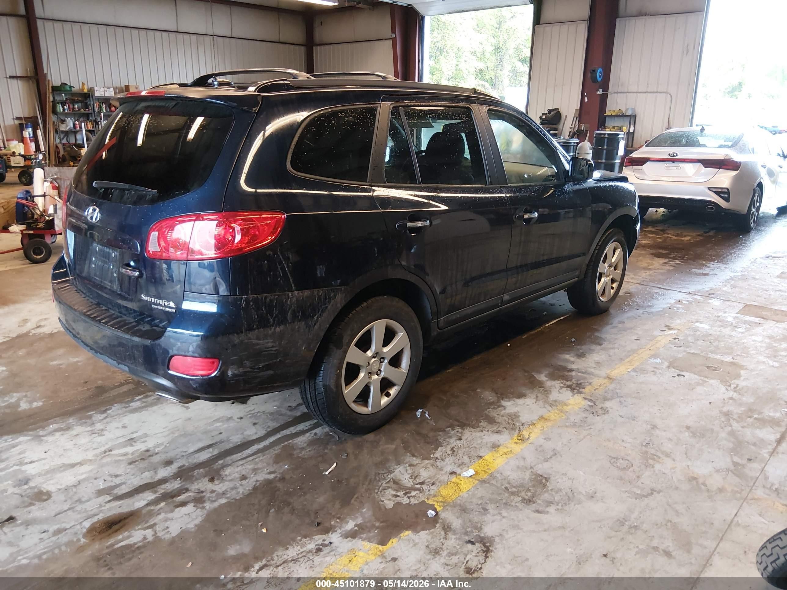 2009 Hyundai Santa Fe Limited Black vin: 5NMSH73E89H230237