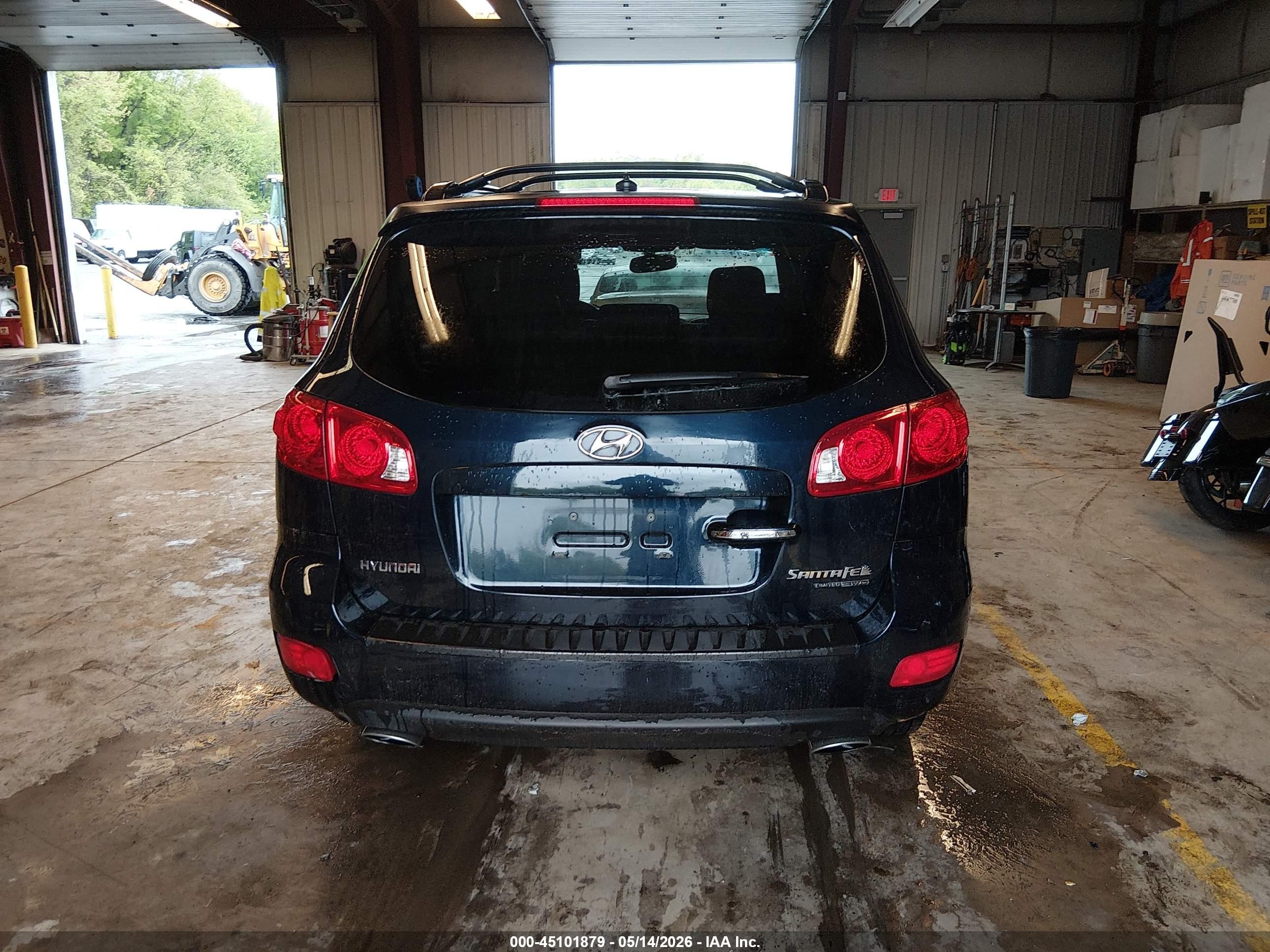 2009 Hyundai Santa Fe Limited Black vin: 5NMSH73E89H230237