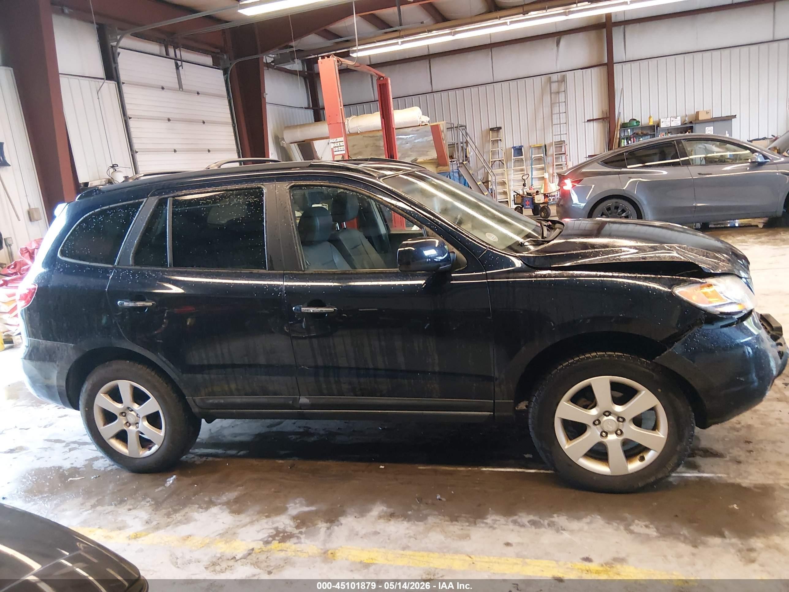 2009 Hyundai Santa Fe Limited Black vin: 5NMSH73E89H230237