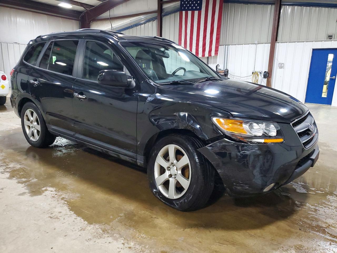 2009 Hyundai Santa Fe Limited Black vin: 5NMSH73E89H309701