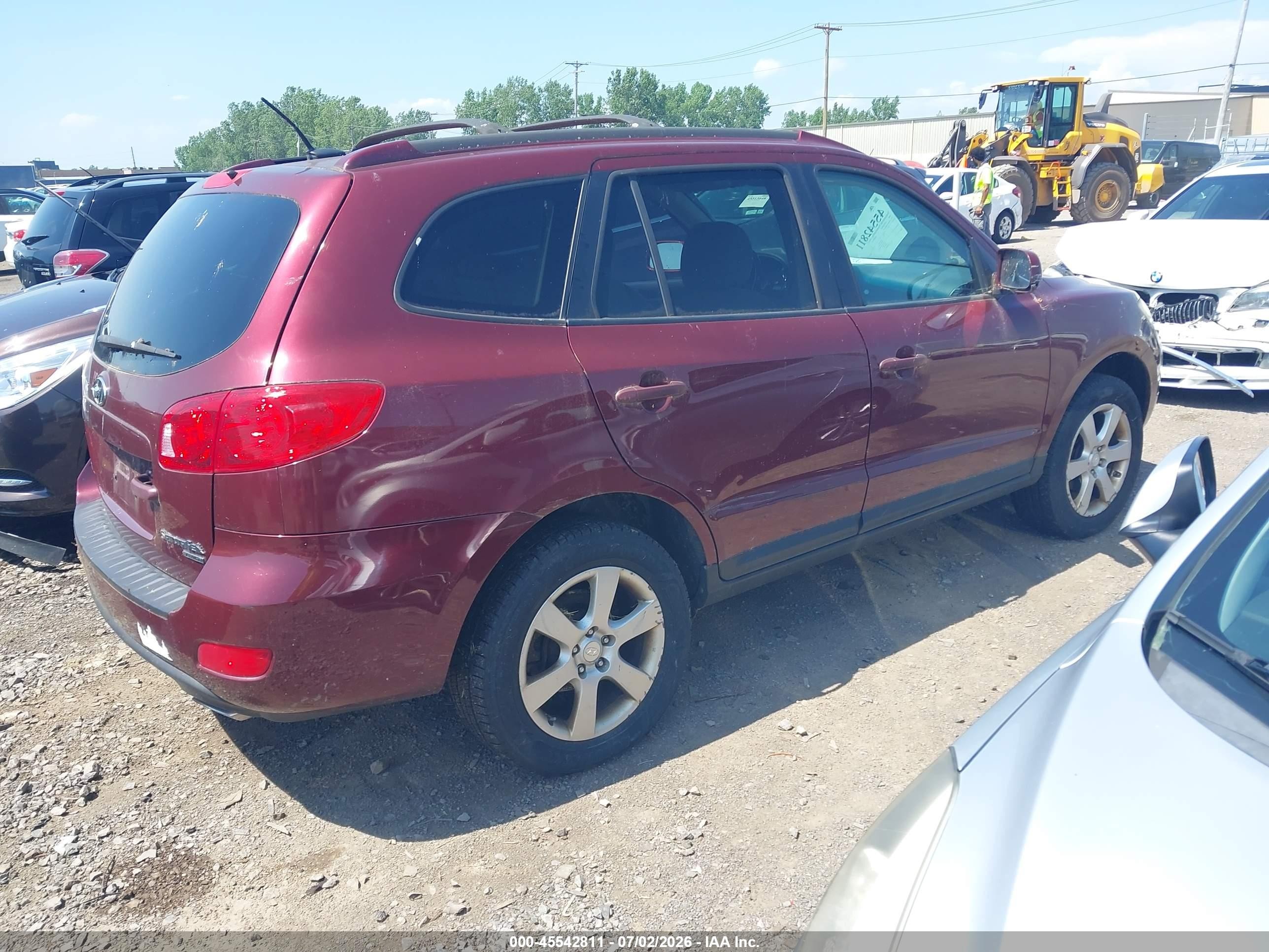 2009 Hyundai Santa Fe Se Purple vin: 5NMSH73E89H313991