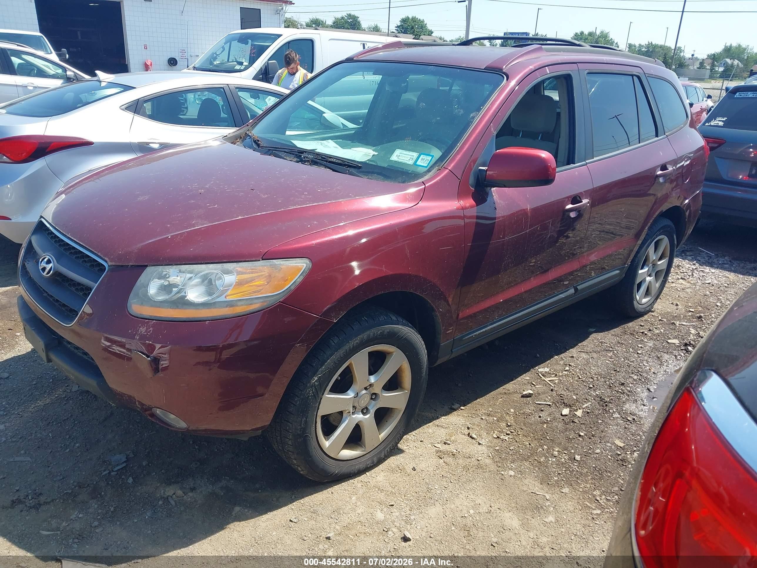 2009 Hyundai Santa Fe Se Purple vin: 5NMSH73E89H313991