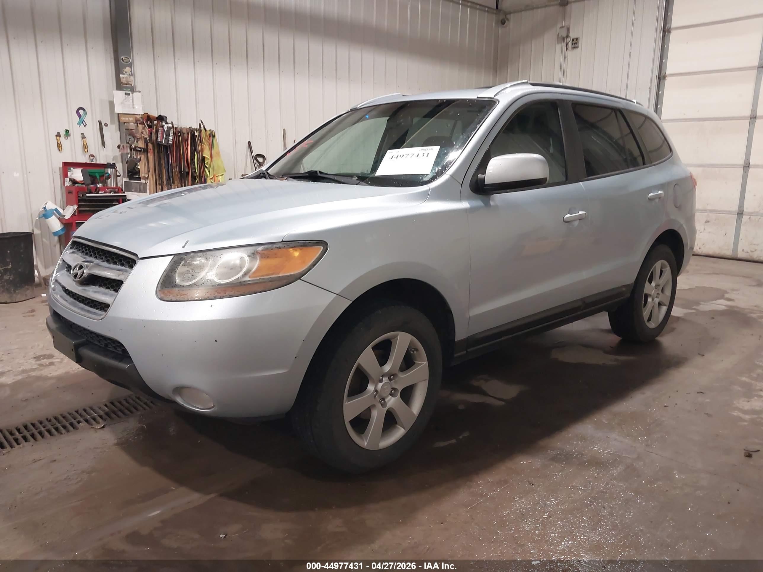 2007 Hyundai Santa Fe Limited/se Silver vin: 5NMSH73E97H008870
