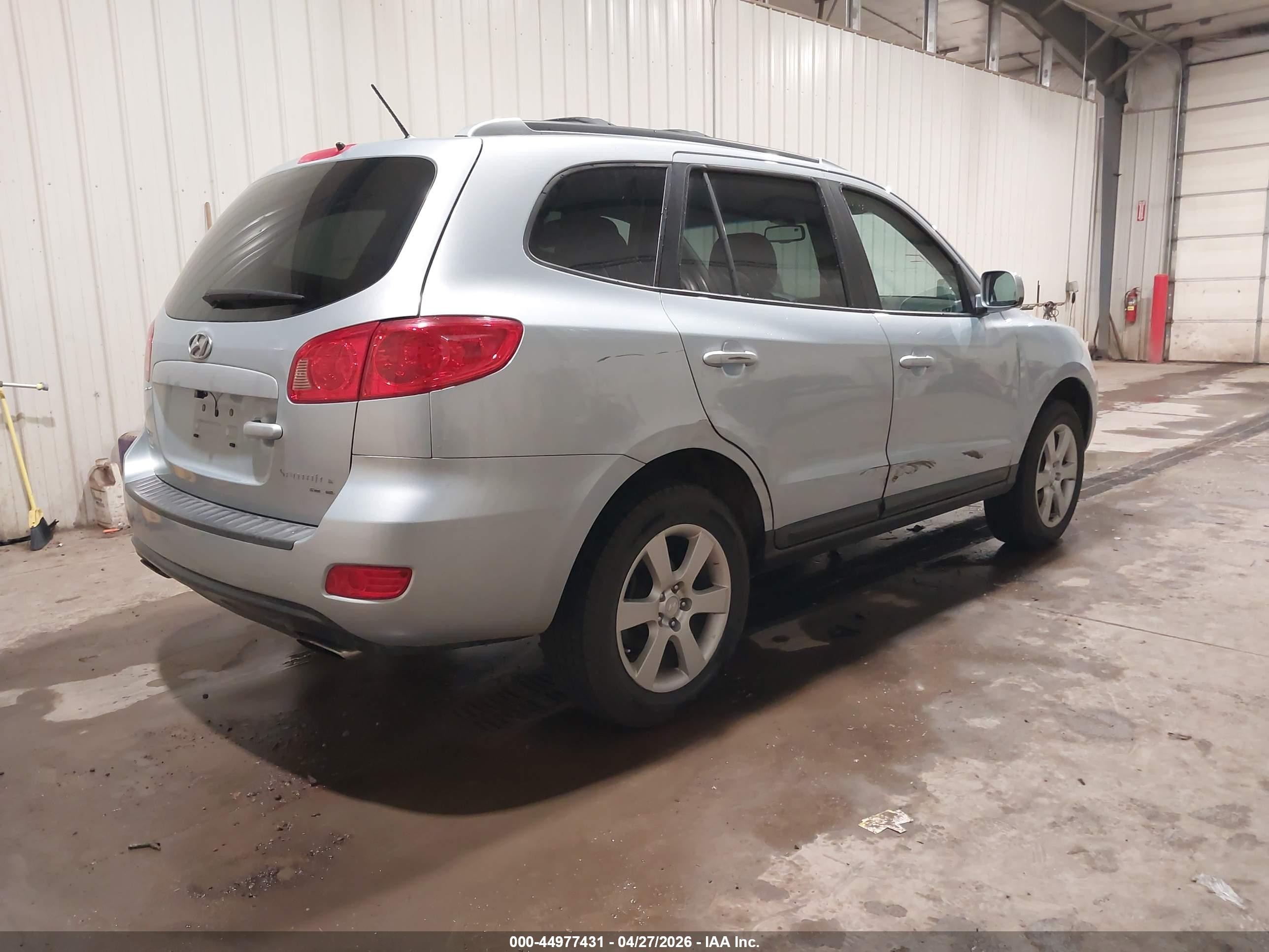 2007 Hyundai Santa Fe Limited/se Silver vin: 5NMSH73E97H008870