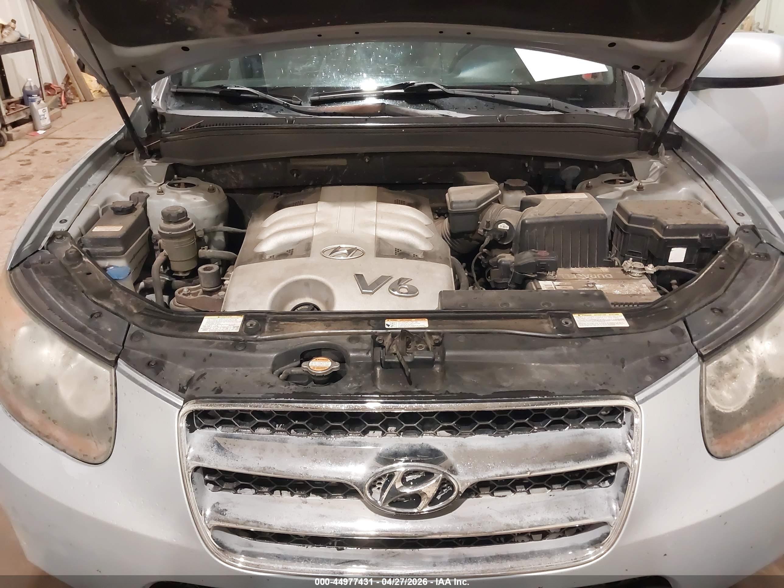2007 Hyundai Santa Fe Limited/se Silver vin: 5NMSH73E97H008870