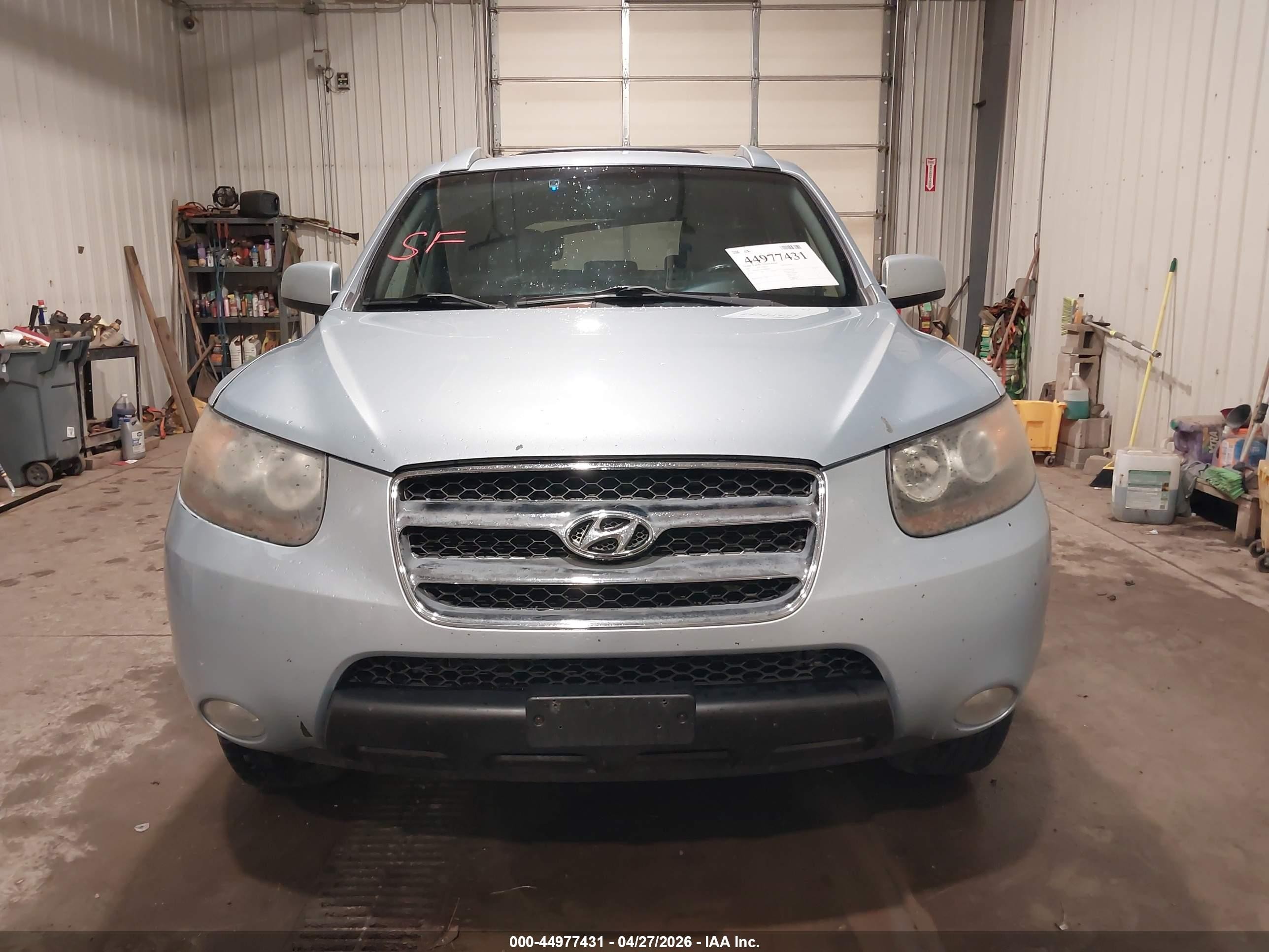 2007 Hyundai Santa Fe Limited/se Silver vin: 5NMSH73E97H008870