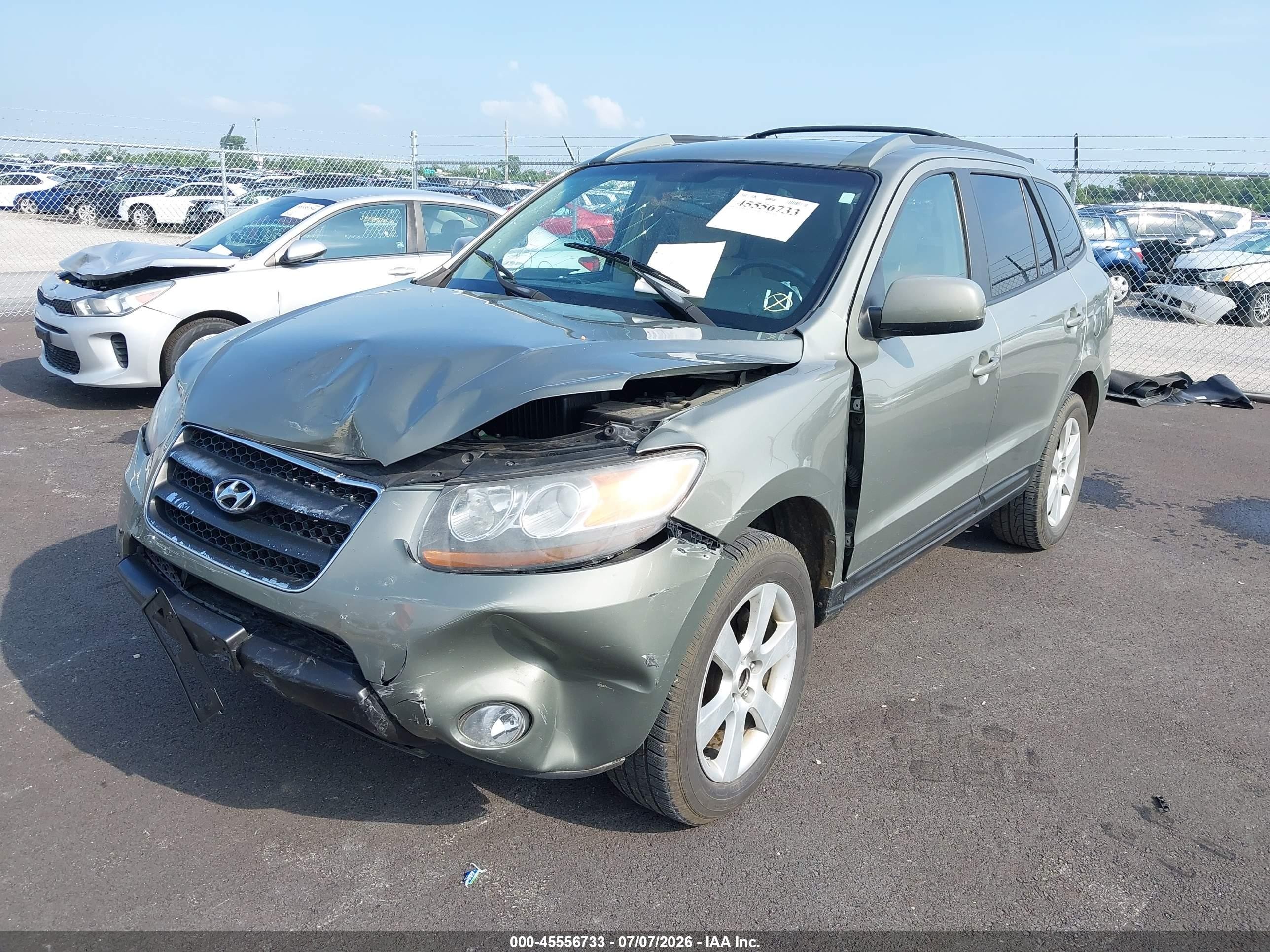 2007 Hyundai Santa Fe Limited/se Зеленый vin: 5NMSH73E97H117264