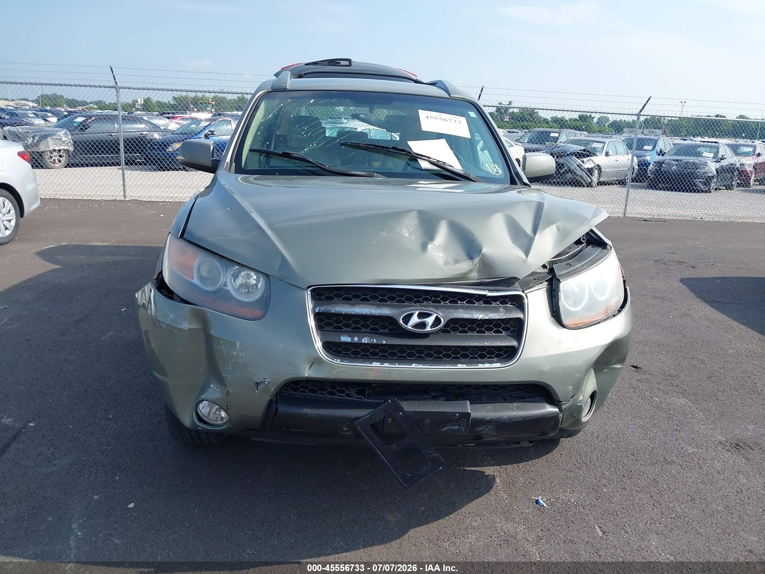 2007 Hyundai Santa Fe Limited/se Зеленый vin: 5NMSH73E97H117264