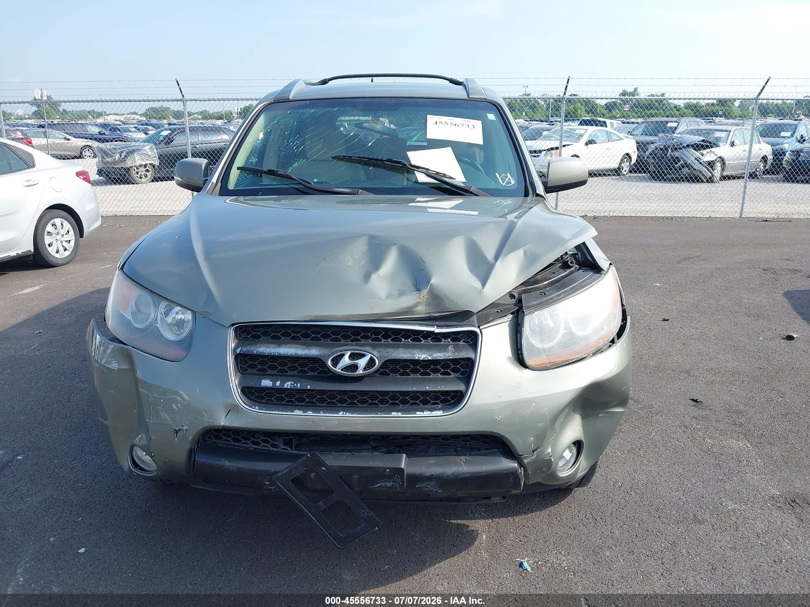 2007 Hyundai Santa Fe Limited/se Зеленый vin: 5NMSH73E97H117264