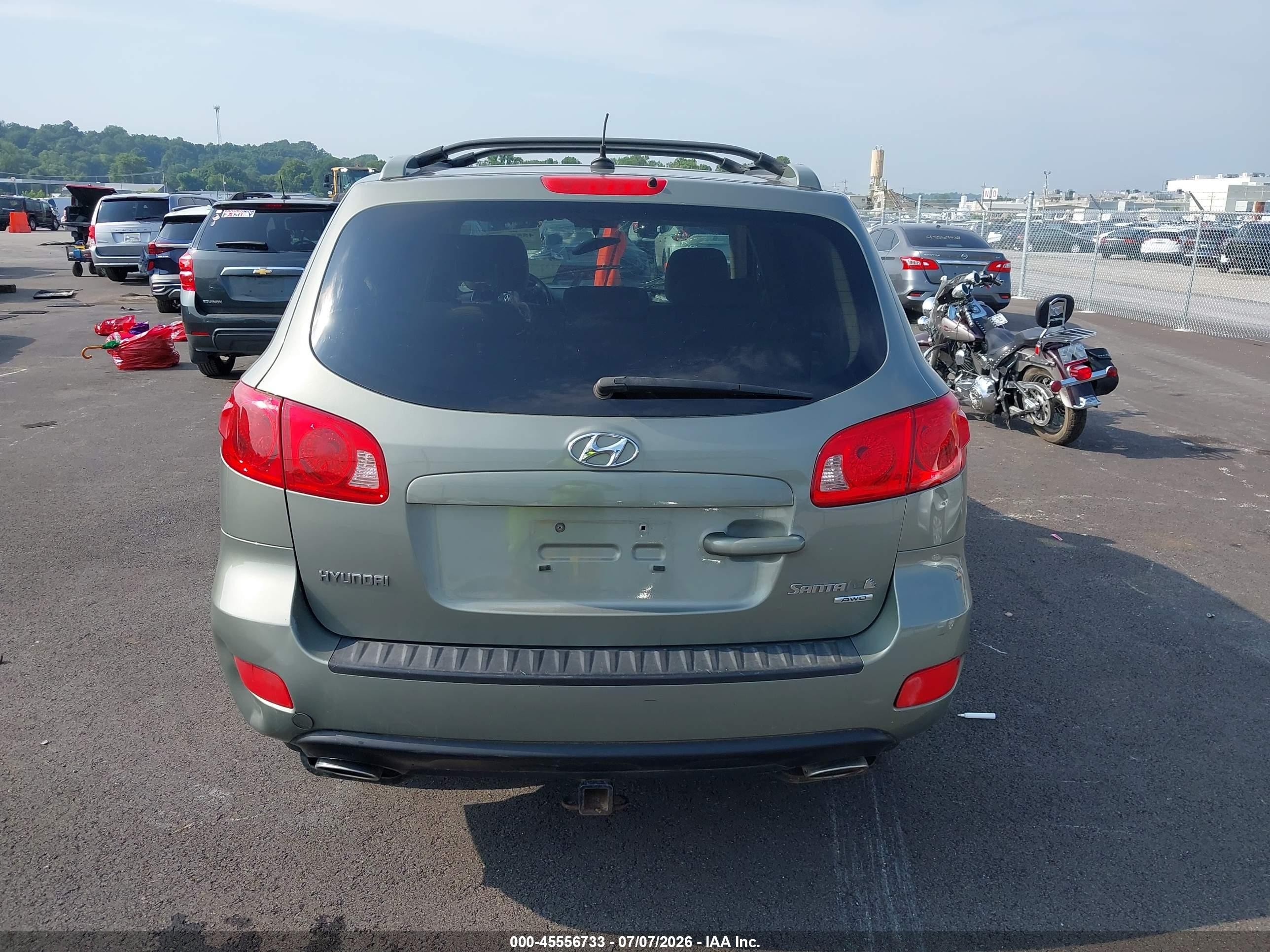 2007 Hyundai Santa Fe Limited/se Зеленый vin: 5NMSH73E97H117264