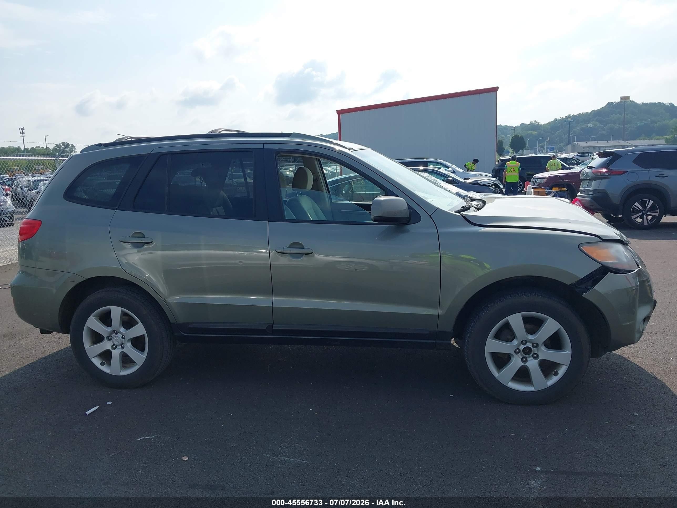2007 Hyundai Santa Fe Limited/se Зеленый vin: 5NMSH73E97H117264