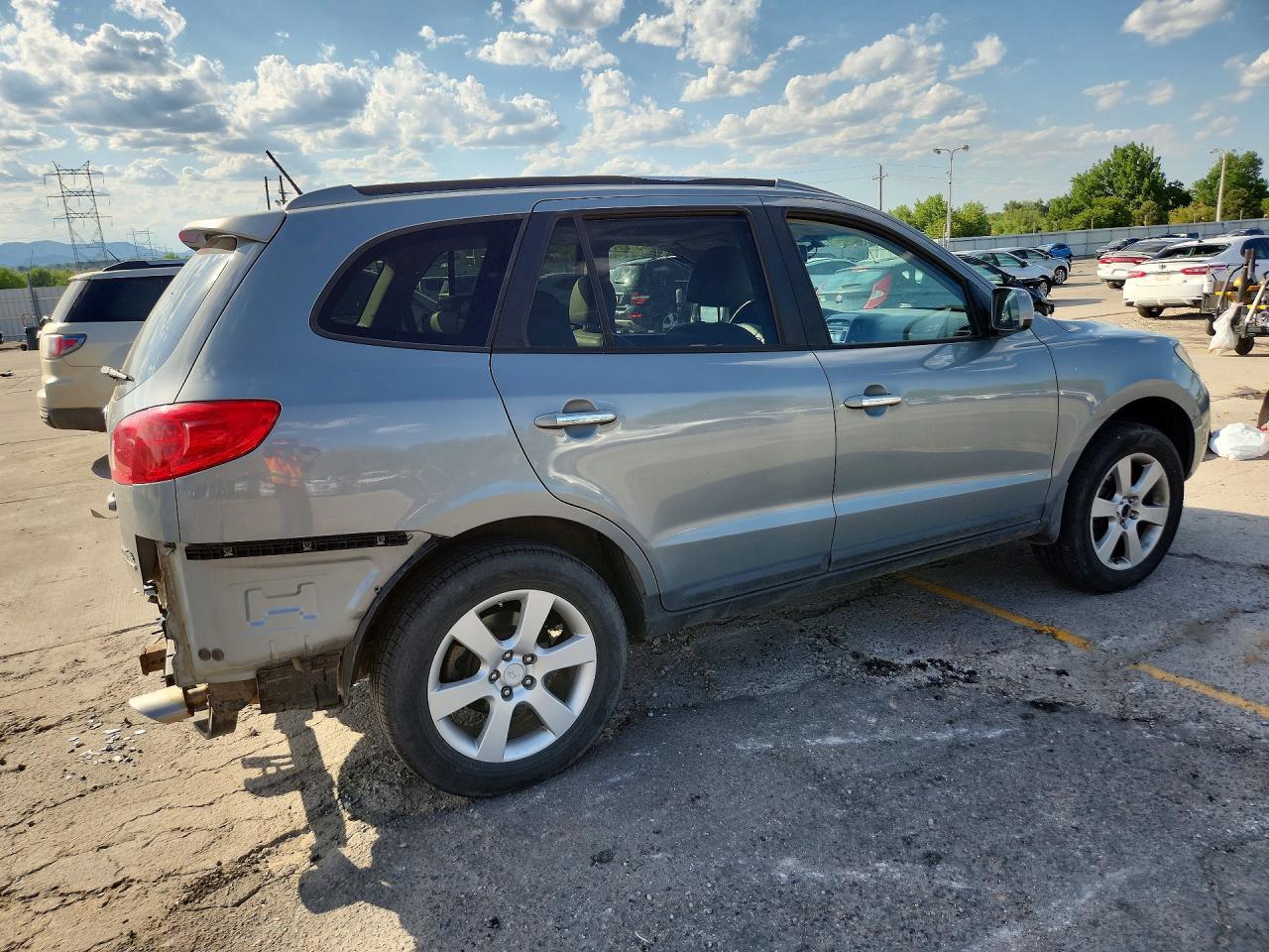 2008 Hyundai Santa Fe Se Silver vin: 5NMSH73E98H189678