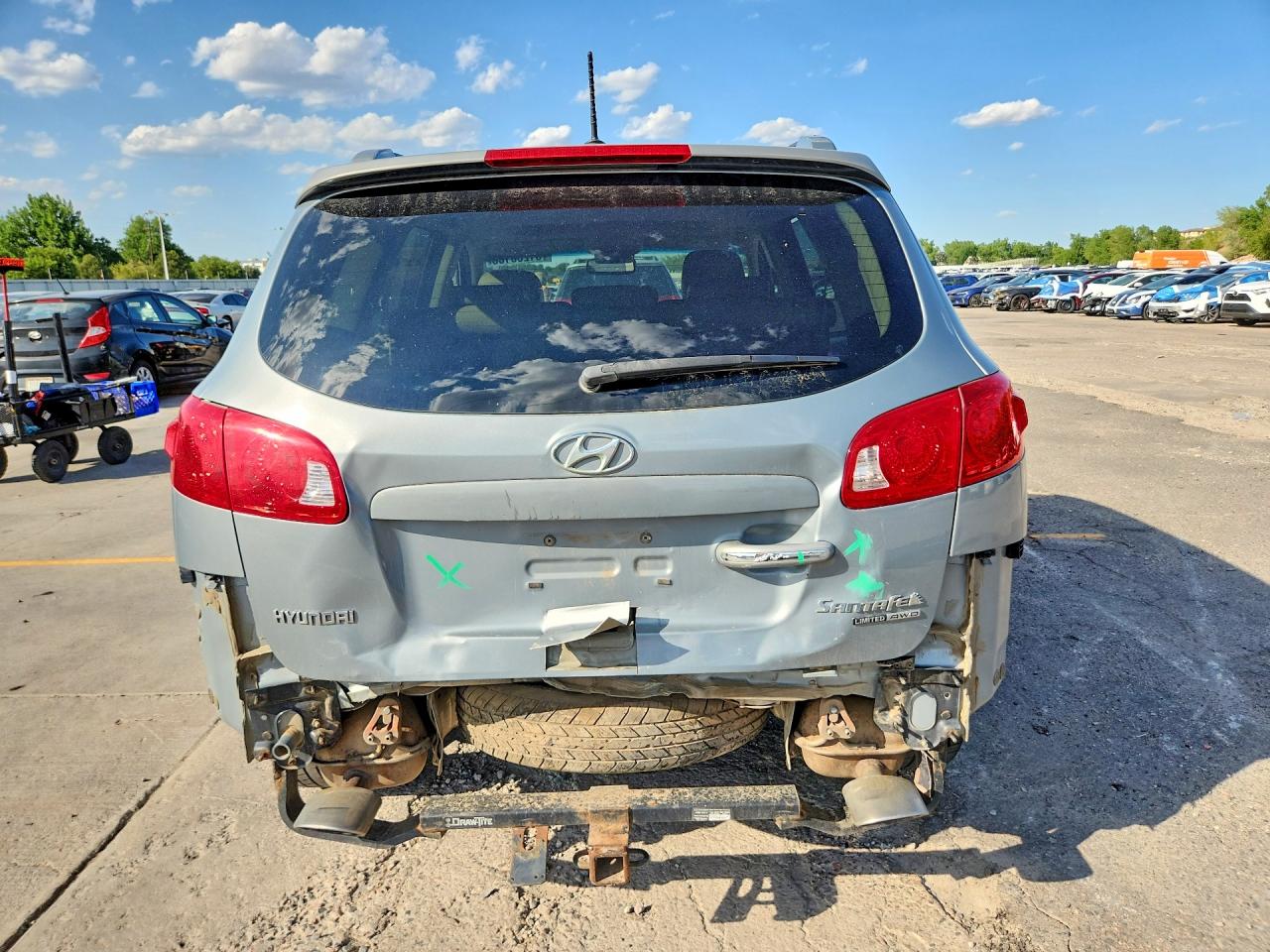 2008 Hyundai Santa Fe Se Silver vin: 5NMSH73E98H189678