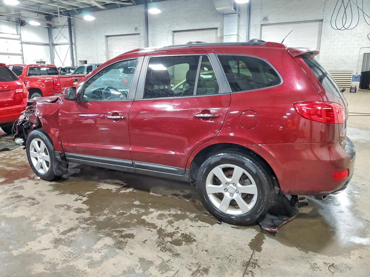 2008 Hyundai Santa Fe Maroon vin: 5NMSH73E98H190832