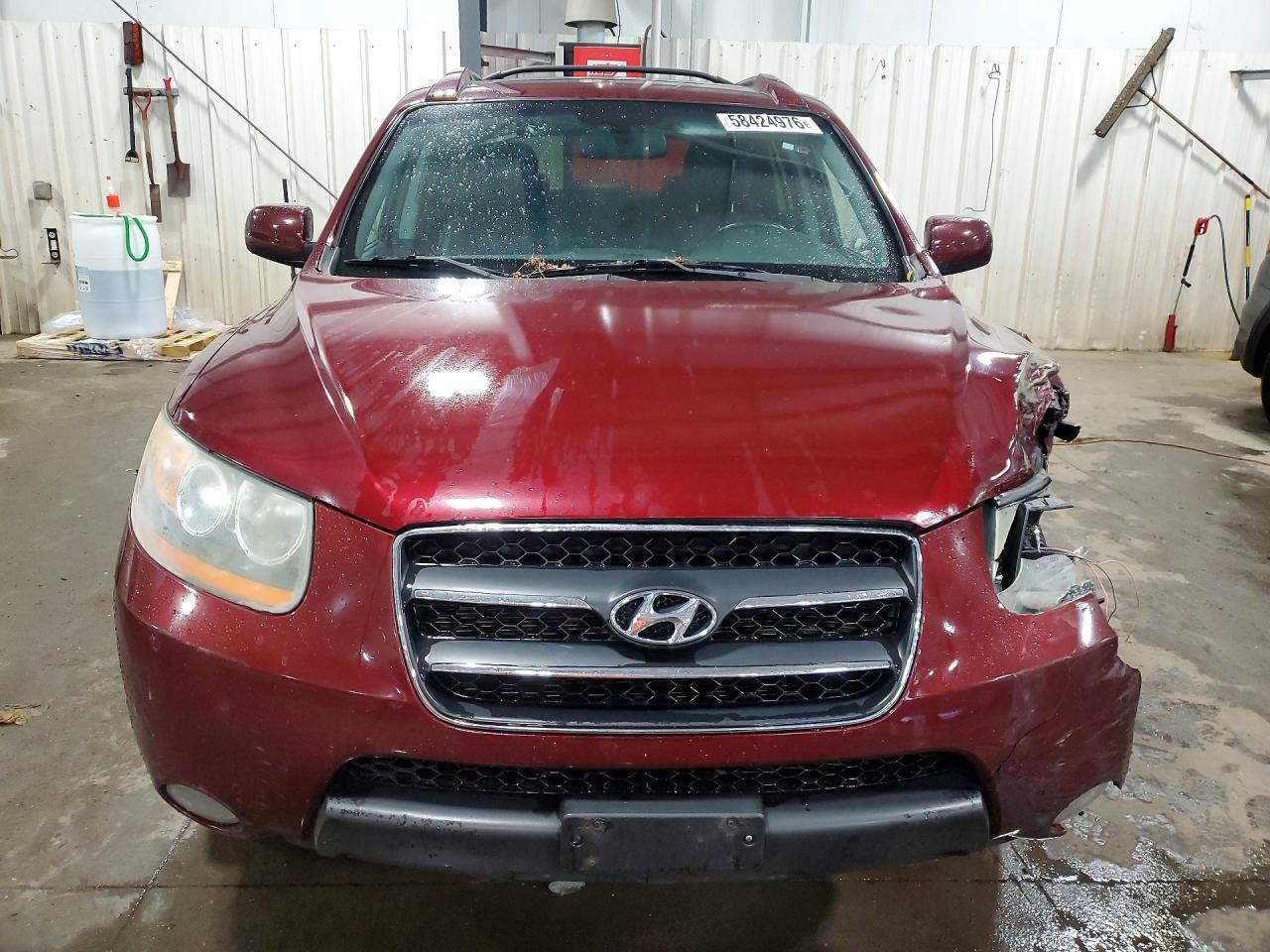 2008 Hyundai Santa Fe Maroon vin: 5NMSH73E98H190832