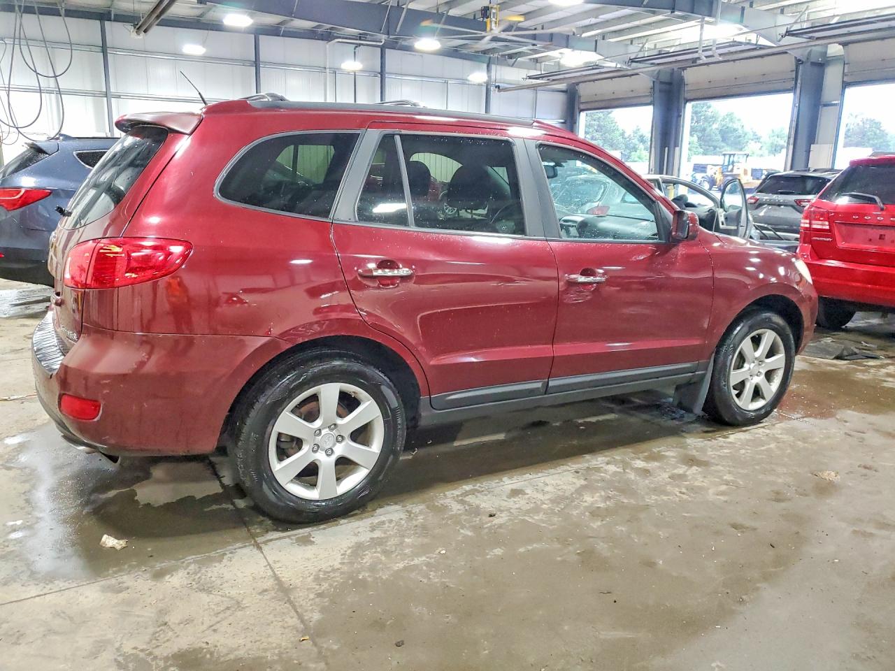 2008 Hyundai Santa Fe Maroon vin: 5NMSH73E98H190832