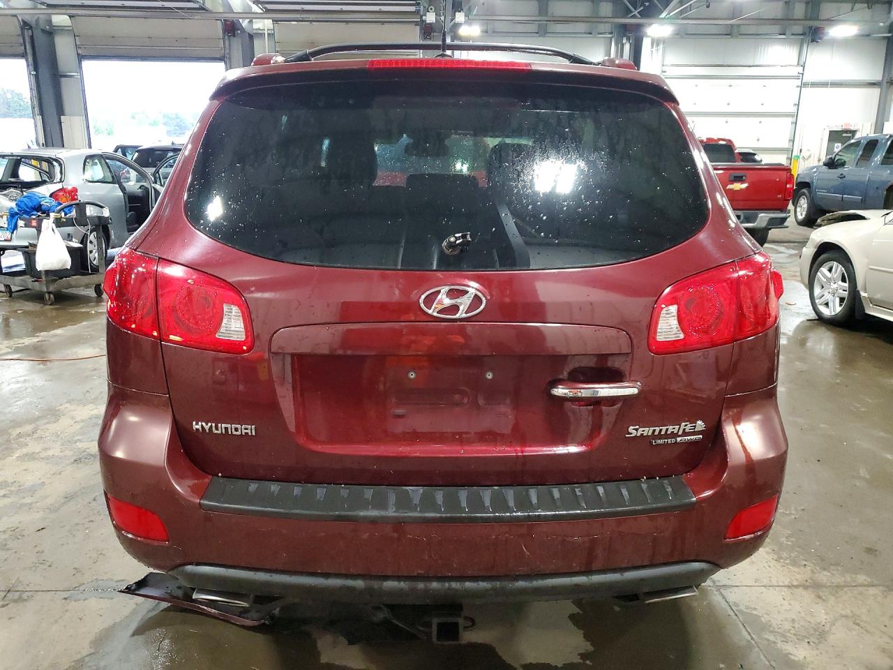2008 Hyundai Santa Fe Maroon vin: 5NMSH73E98H190832